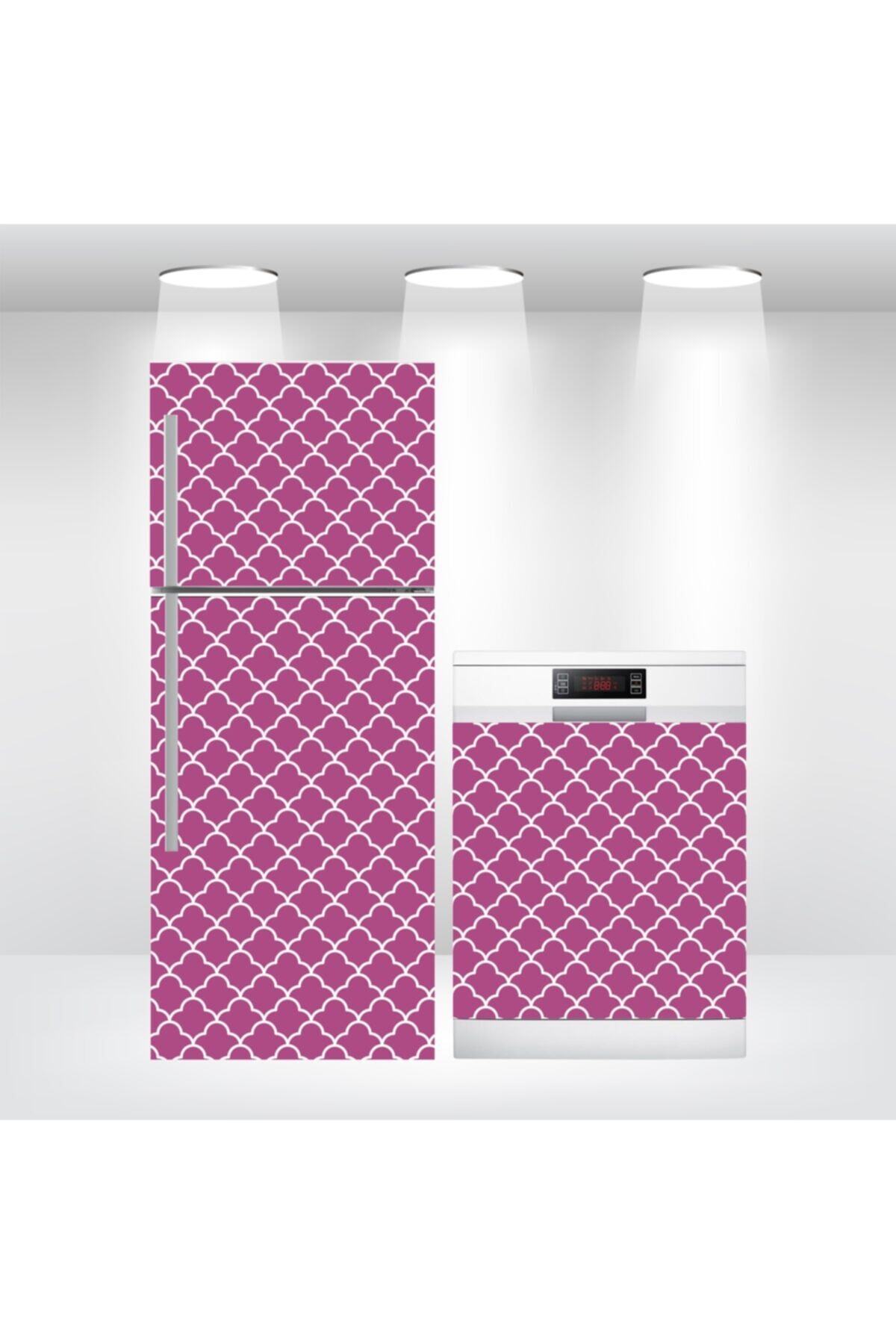 Buzdolabı Ve Bulaşık Makinesi Kapak Sticker Kendinden Yapışkanlı Folyo Kaplama Gülkurusu