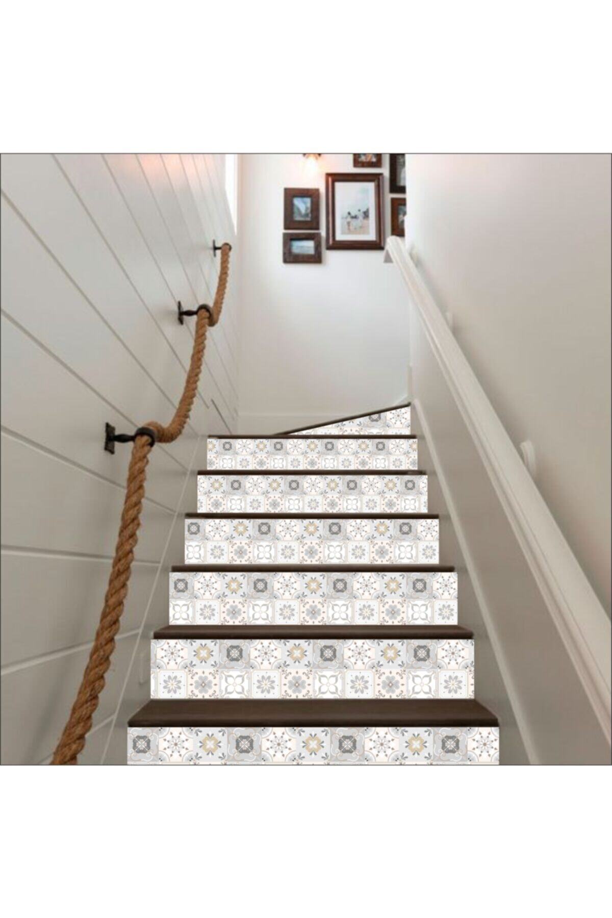 Merdiven Sticker Kendinden Yapışkanlı Folyo Kaplama 5 Adet (18CM X 120CM)