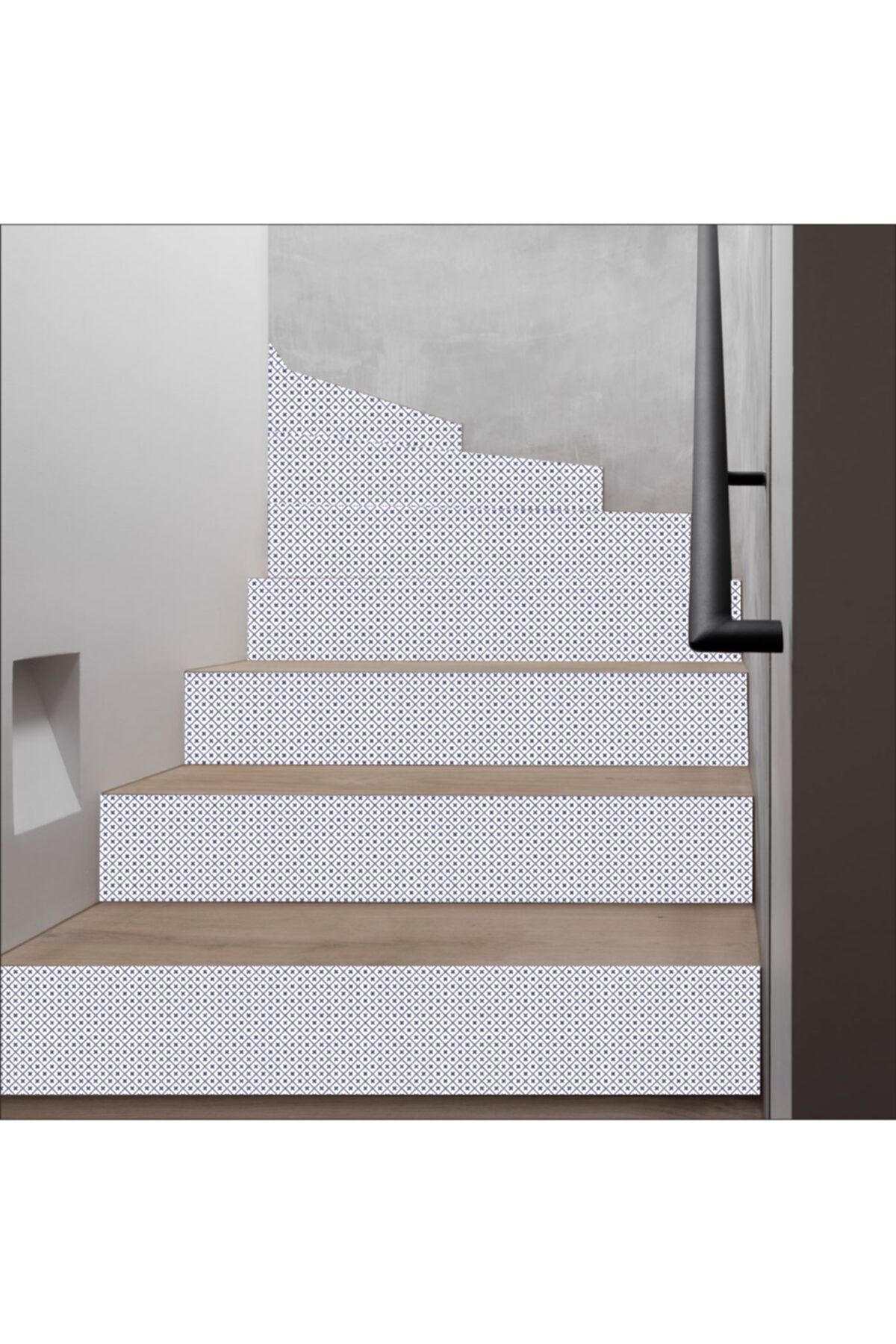 Merdiven Sticker Kendinden Yapışkanlı Folyo Kaplama 5 Adet (18CM X 120CM)
