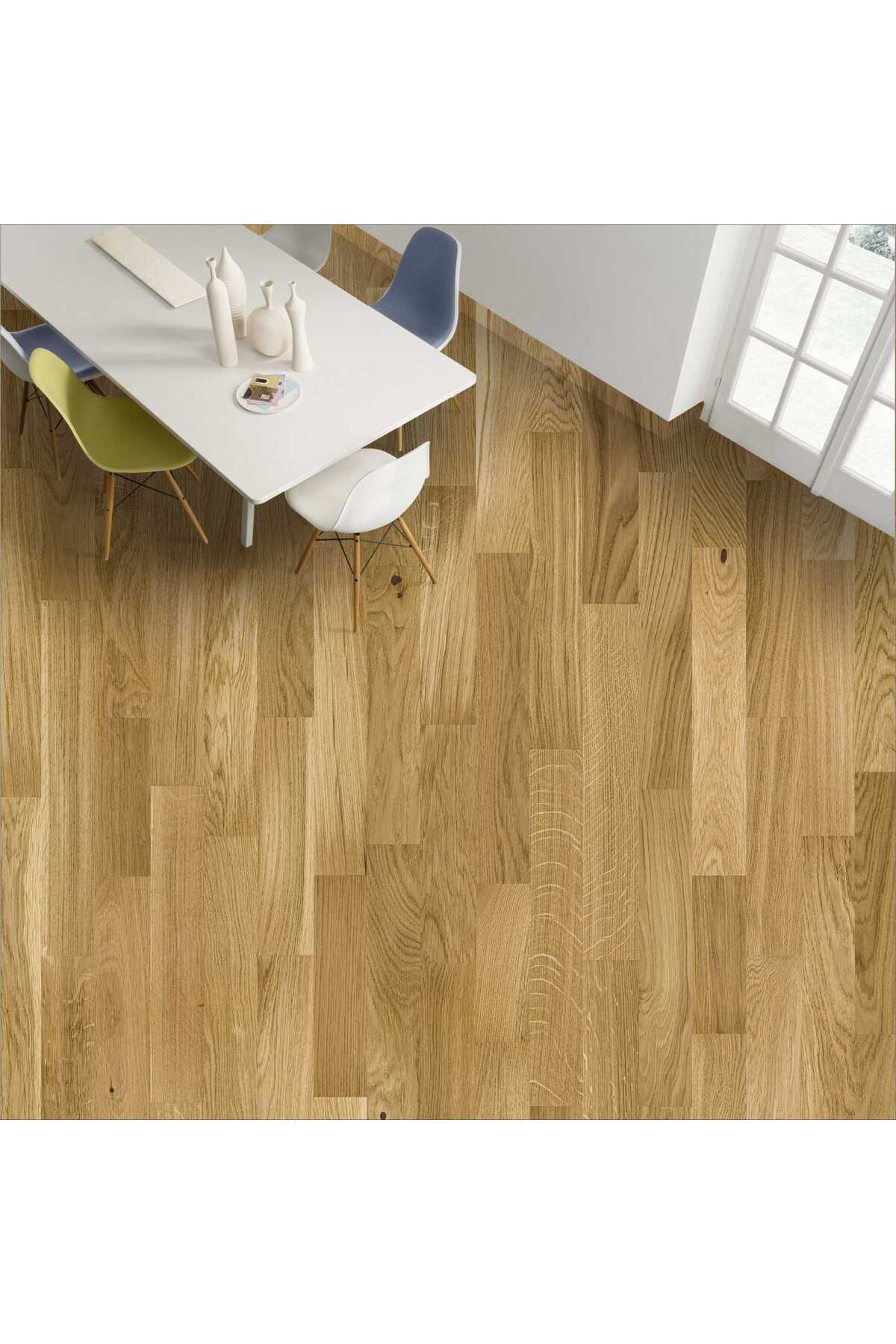Yer Kaplama Folyosu Kendinden Yapışkanlı Laminasyonlu Ahşap Parke Desen 60cm X 100cm