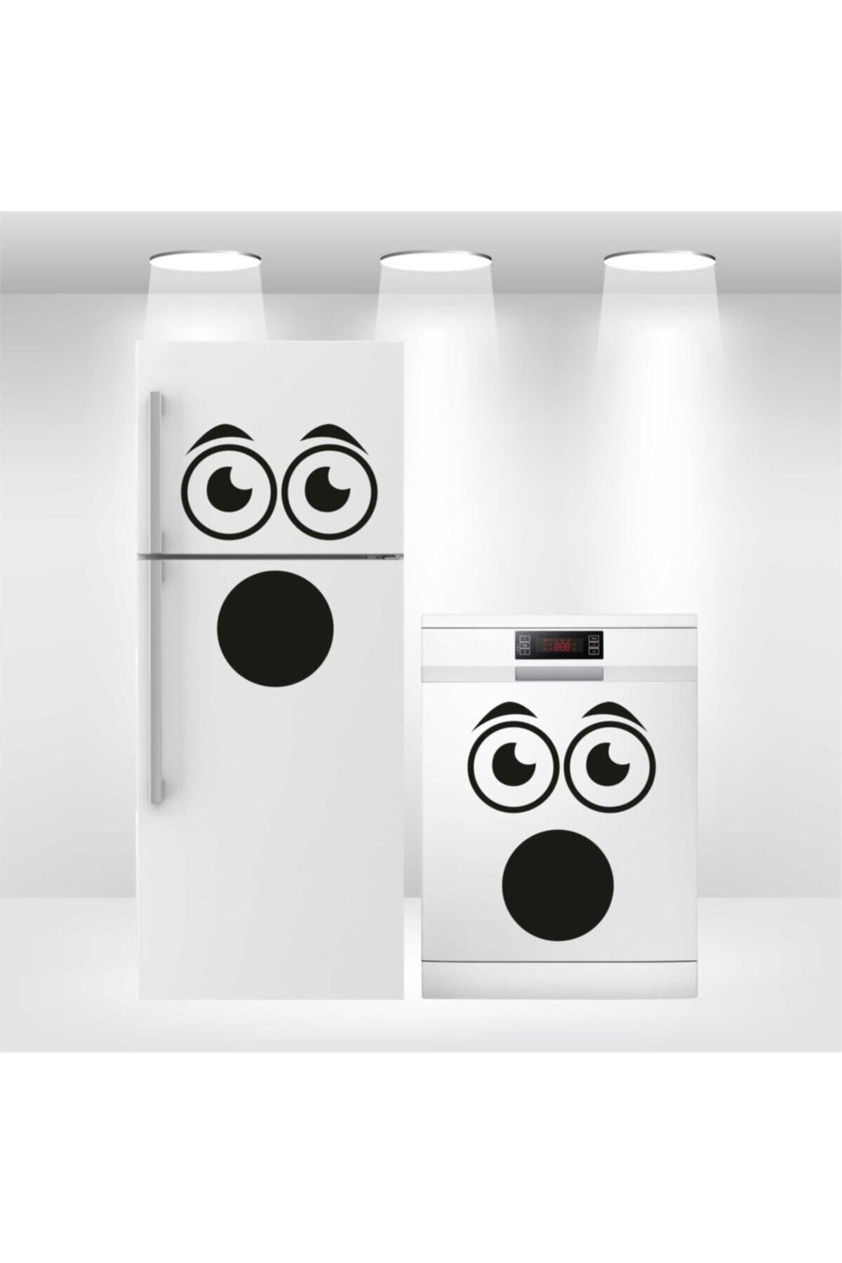 Buzdolabı Ve Bulaşık Makinesi Kapak Sticker Kendinden Yapışkanlı Folyo Kaplama Şaşkın