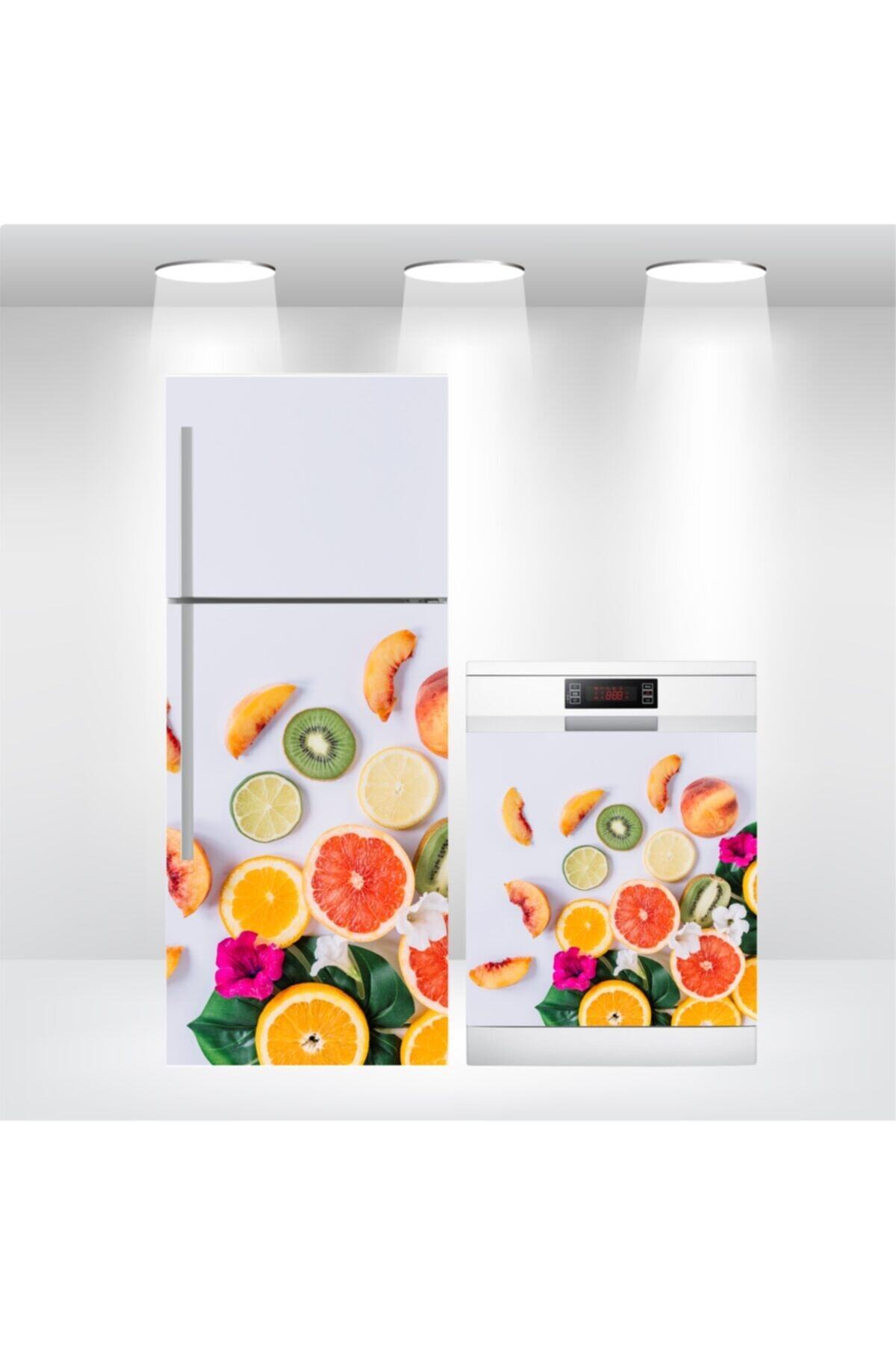 Buzdolabı Ve Bulaşık Makinesi Kapak Kendinden Yapışkanlı Sticker Folyo Kaplama