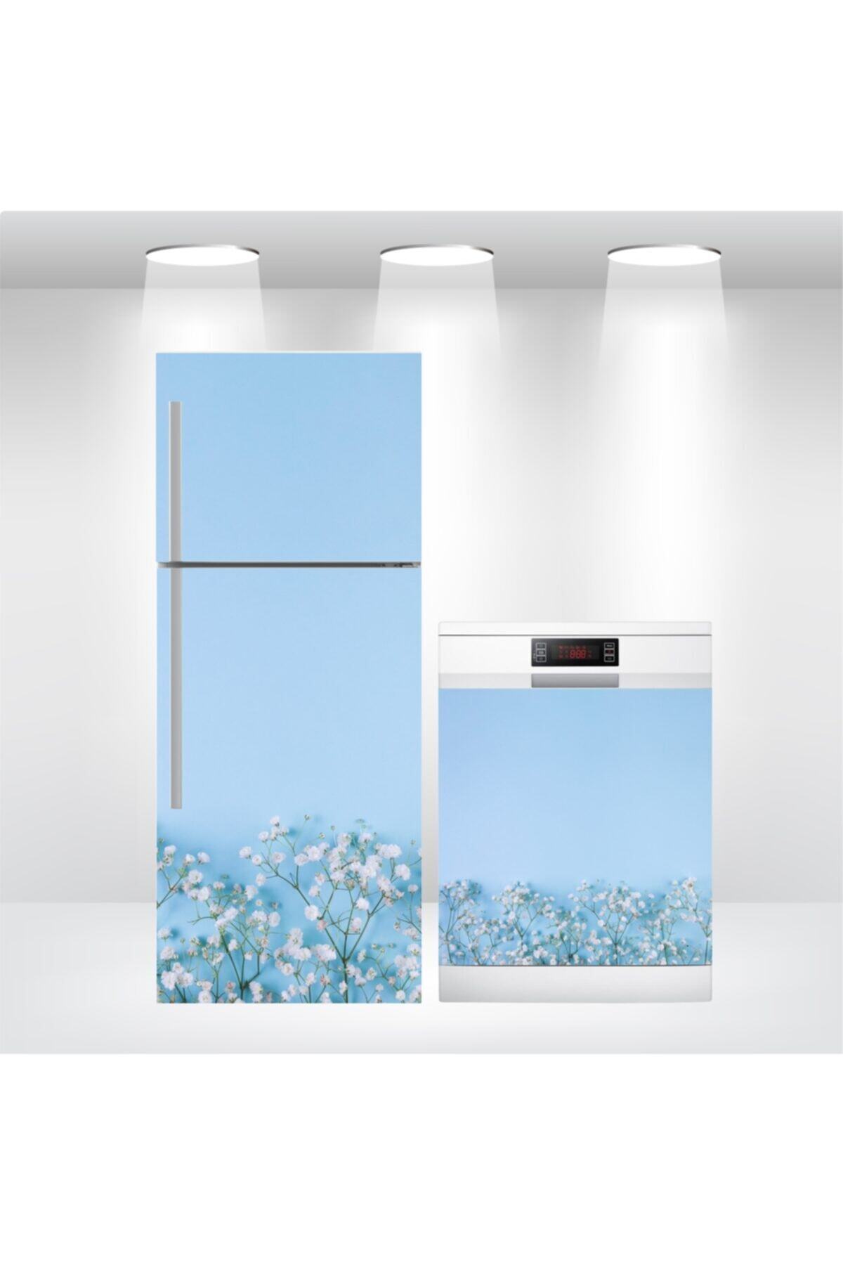 Buzdolabı Ve Bulaşık Makinesi Kapak Kendinden Yapışkanlı Sticker Folyo Kaplama