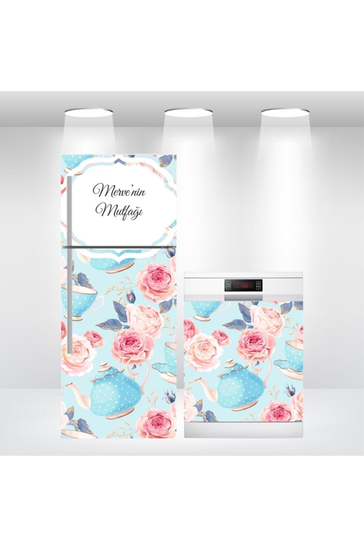 Buzdolabı Ve Bulaşık Makinesi Kapak Kendinden Yapışkanlı Sticker Folyo Isimli