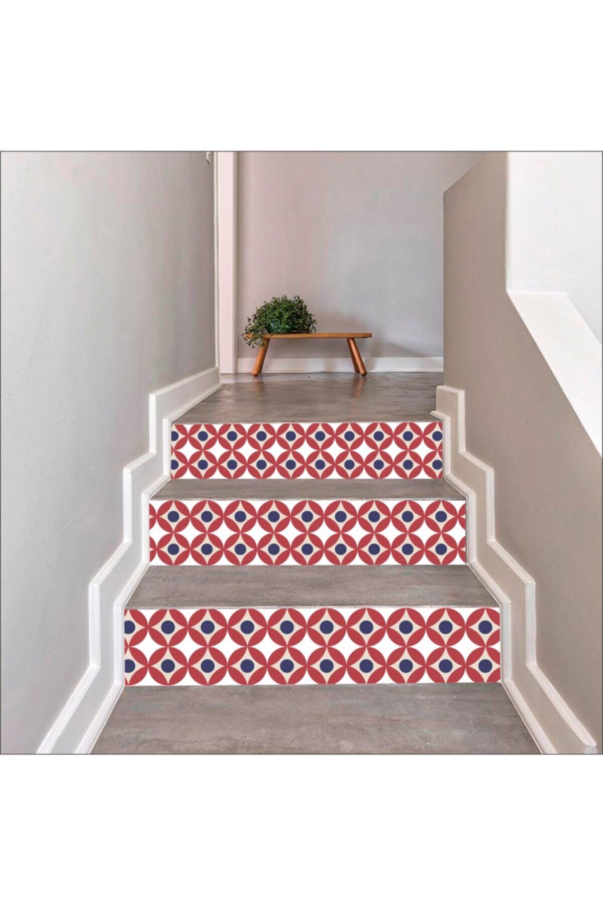 Merdiven Sticker Kendinden Yapışkanlı Folyo Kaplama 5 Adet (18CM X 120CM)