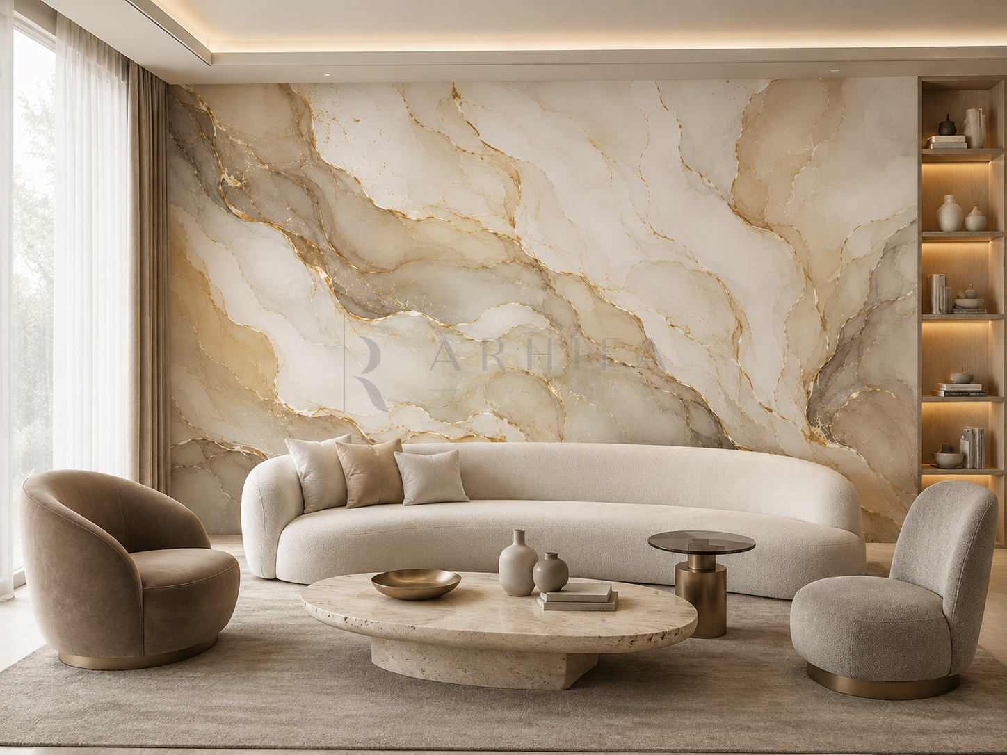 Liquid Marble - Soyut Duvar Kağıdı (AA-002) – görsel 2