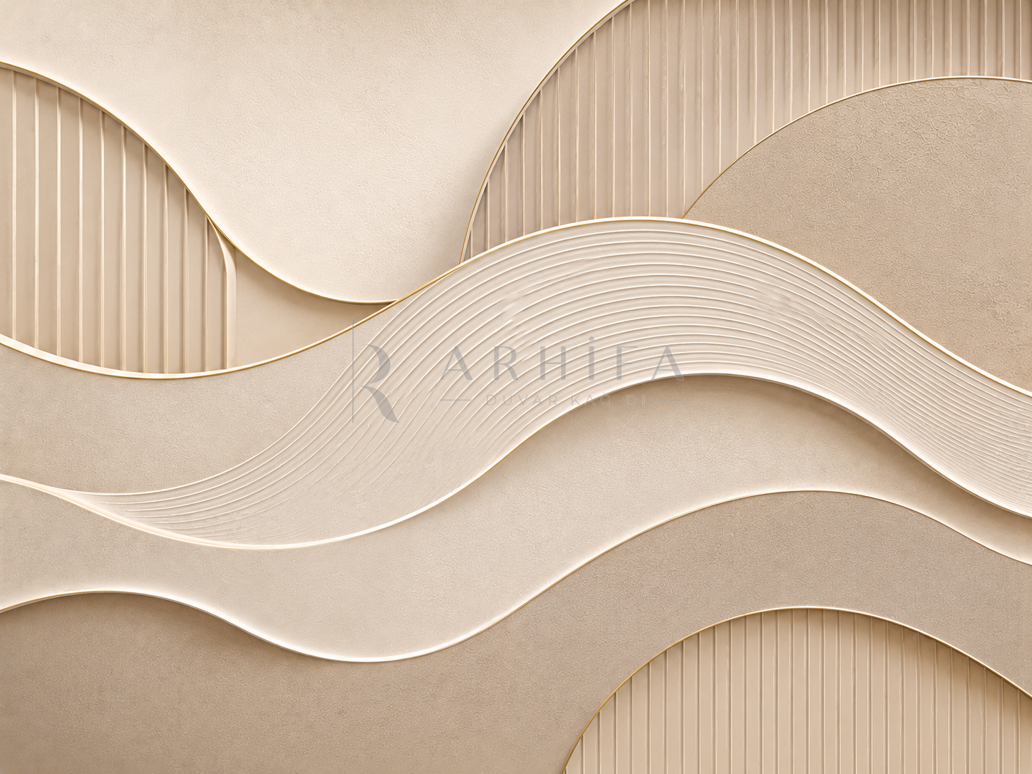 — Architectural Waves Duvar Kağıdı (AC-009) – görsel 2