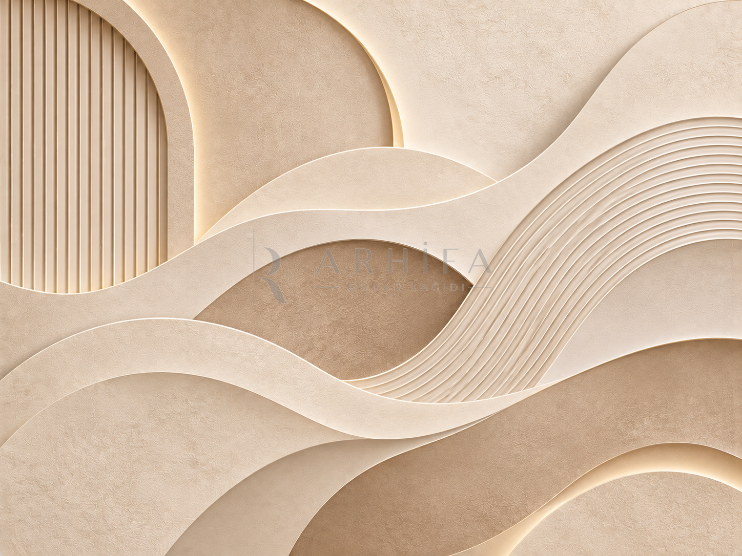 — Sculpted Layers Duvar Kağıdı (AC-012) – görsel 2