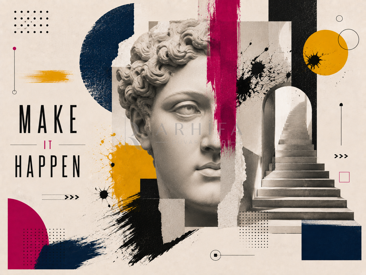 Make It Happen Duvar Kağıdı (C09-AD-012) – görsel 2
