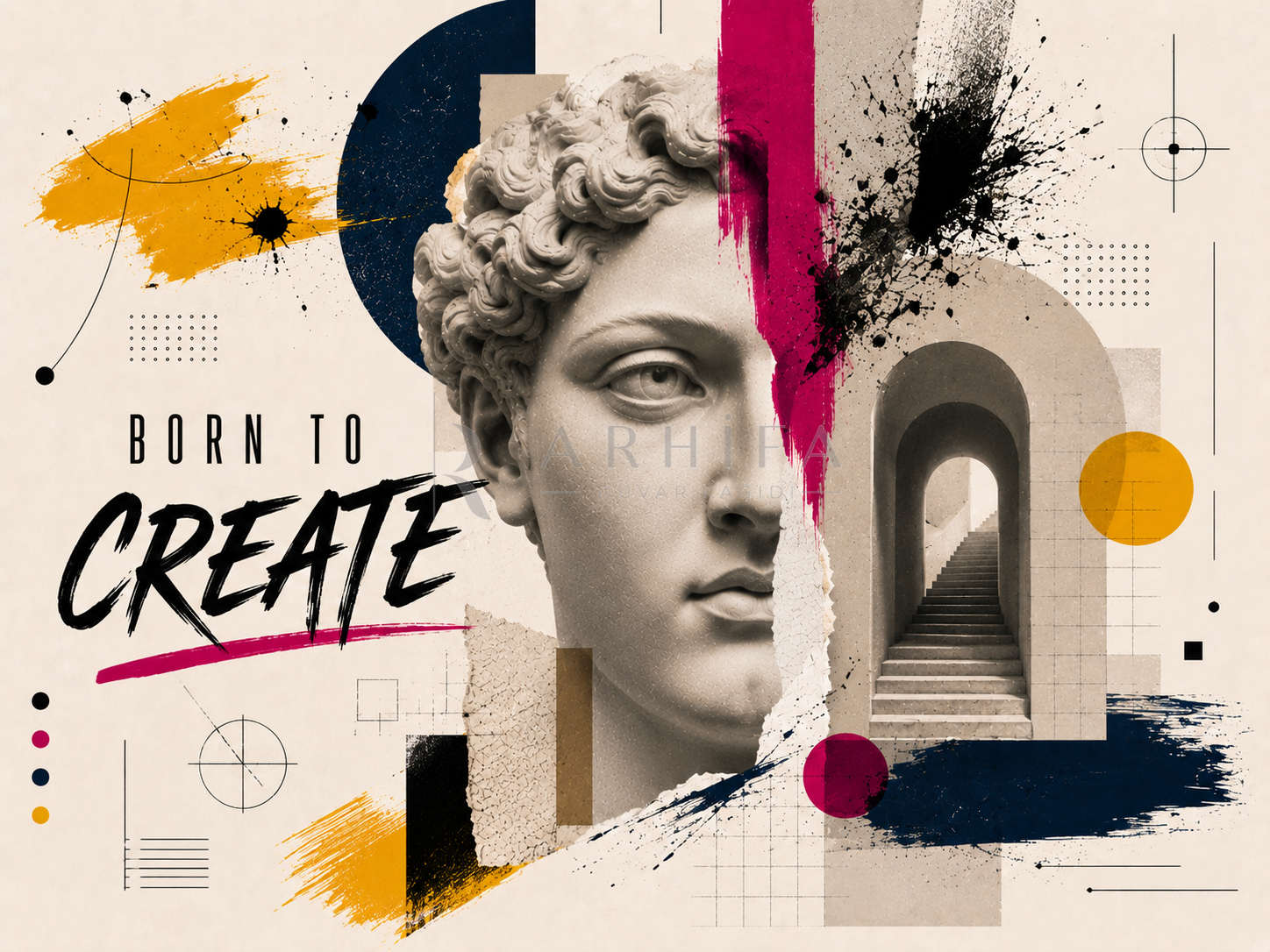 Born to Create Duvar Kağıdı (C09-AD-013) – görsel 2