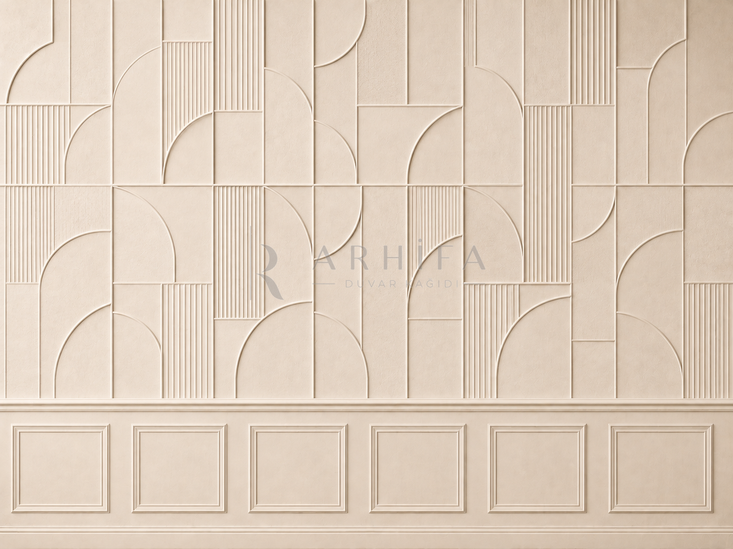 — Geometric Relief Duvar Kağıdı (AP-011) – görsel 2