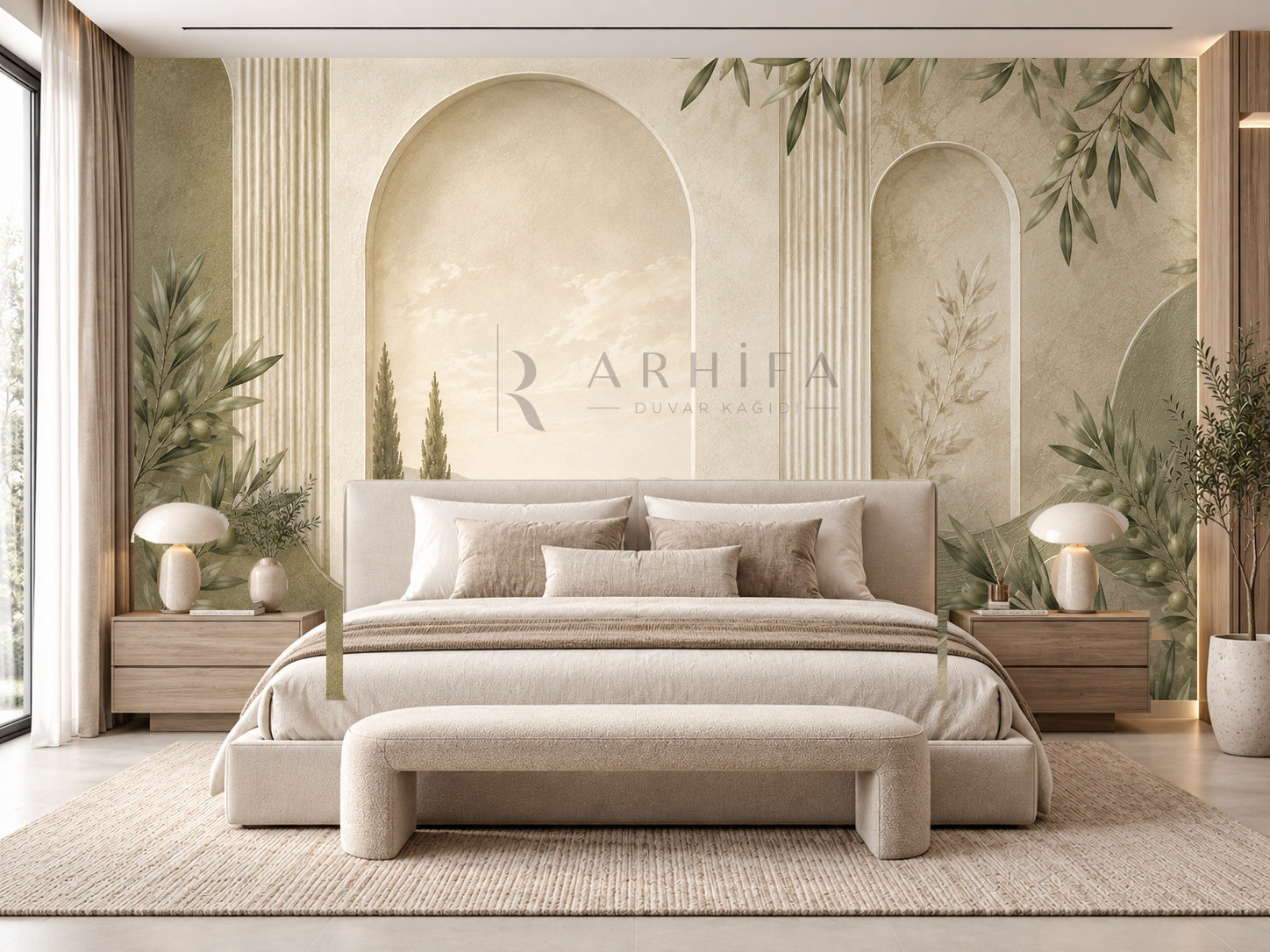 — Olive Horizon Duvar Kağıdı (OL-004) – görsel 1