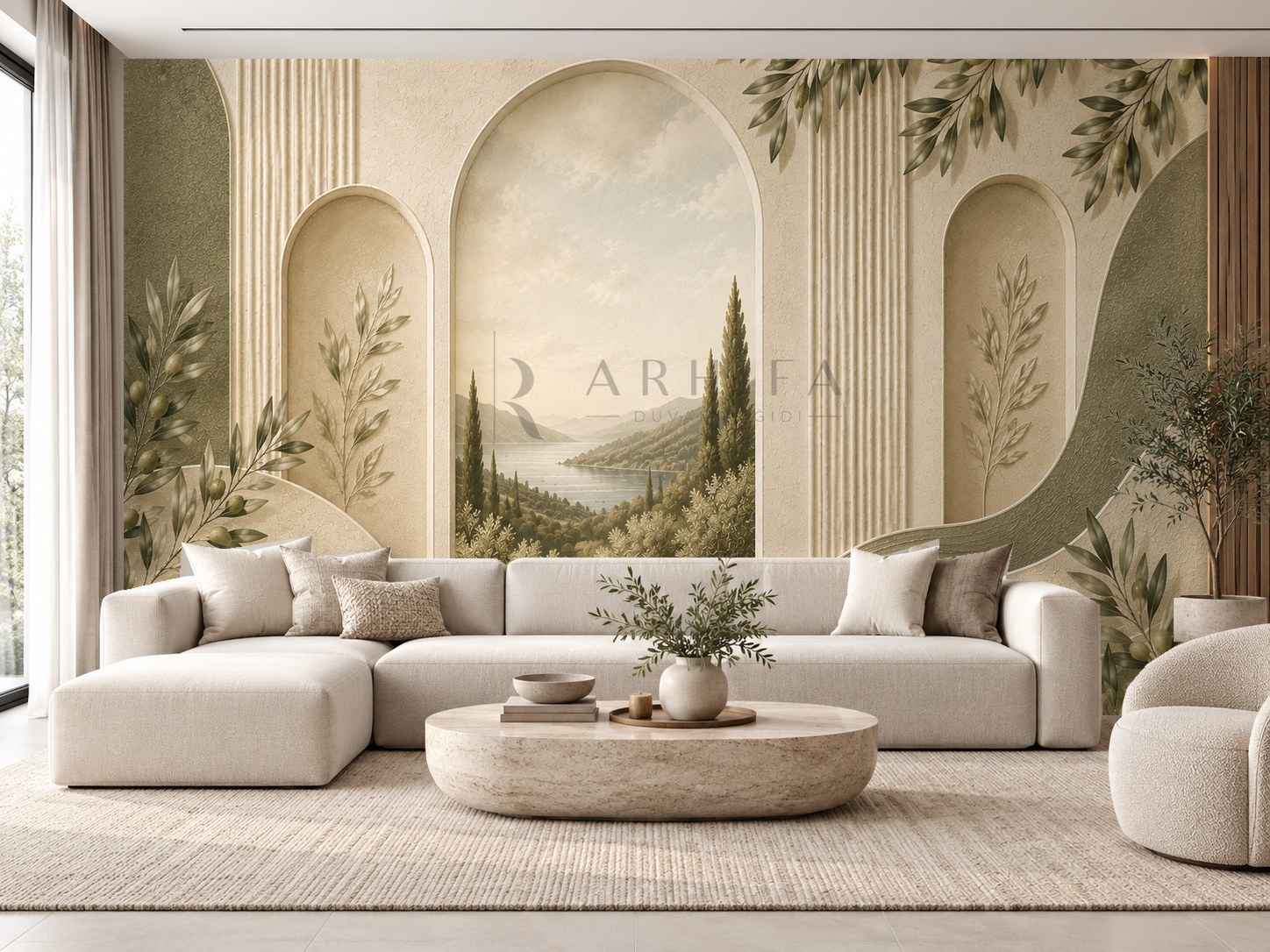 — Olive Harmony Duvar Kağıdı (OL-010) – görsel 1