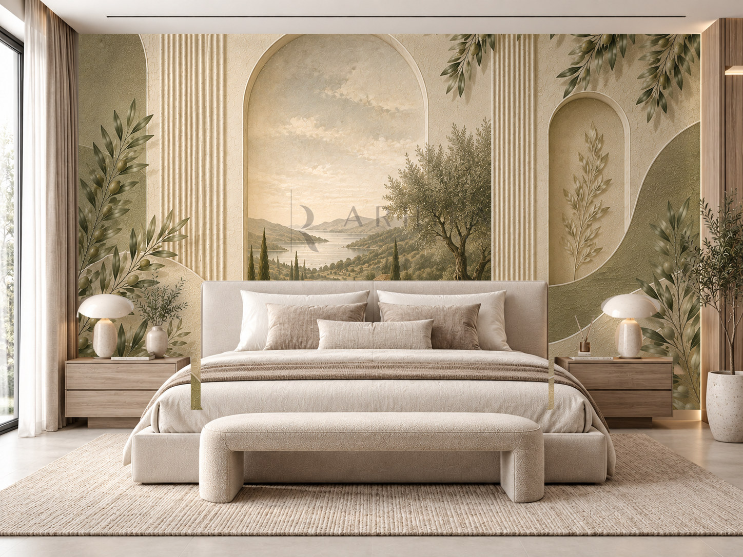 — Olive Landscape Duvar Kağıdı (OL-013) – görsel 1