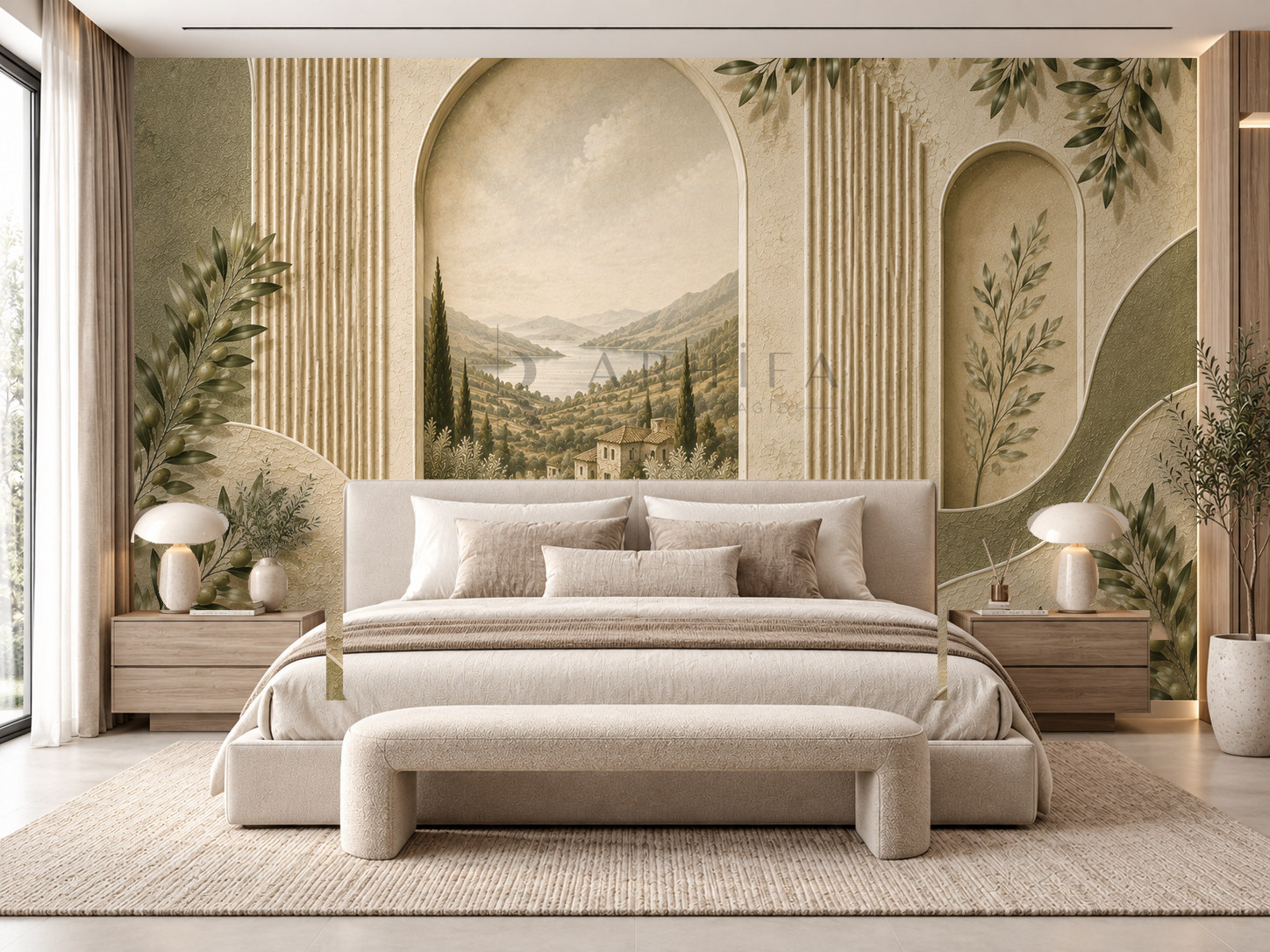 — Olive Signature Duvar Kağıdı (OL-015) – görsel 1