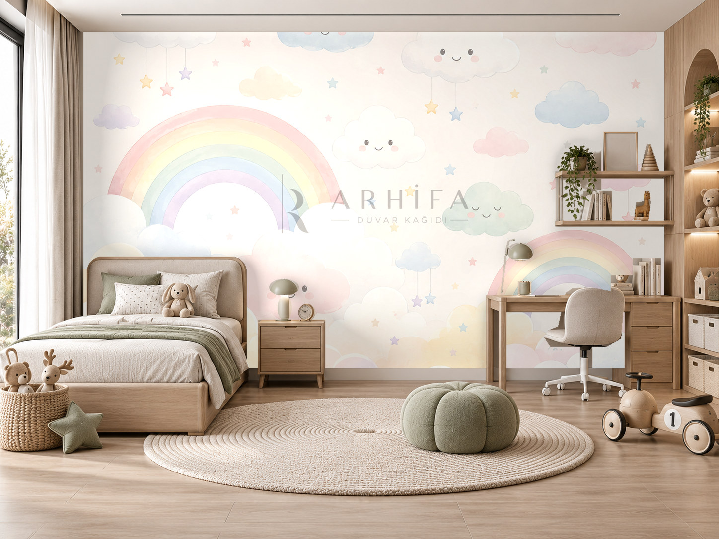 Little Clouds Duvar Kağıdı (RB-012) – görsel 1