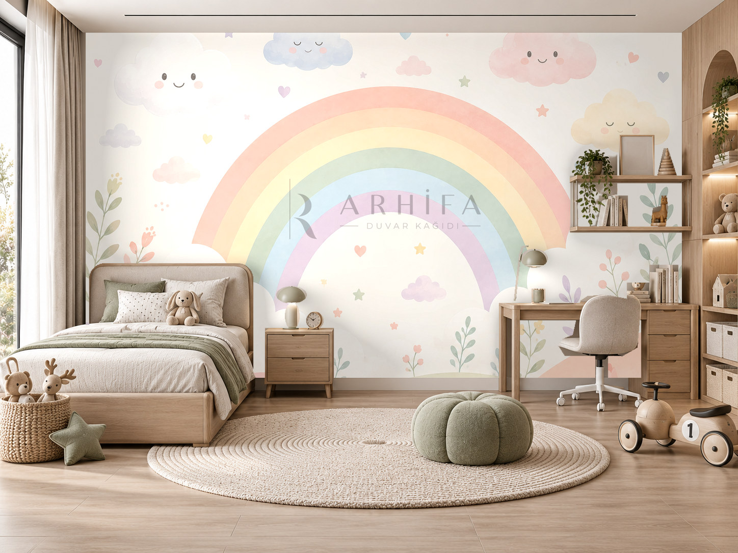 Rainbow Harmony Duvar Kağıdı (RB-013) – görsel 1