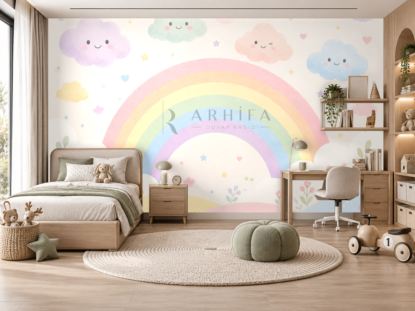 Playful Pastels Duvar Kağıdı (RB-014) – görsel 1