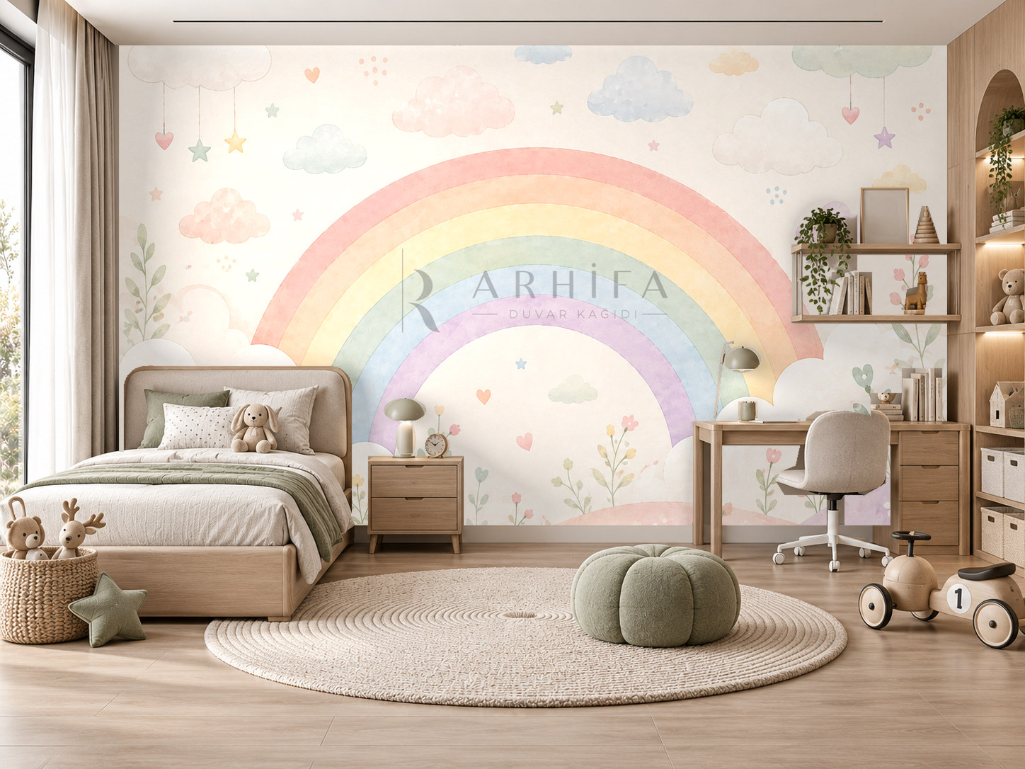 Rainbow Signature Duvar Kağıdı (RB-015) – görsel 1