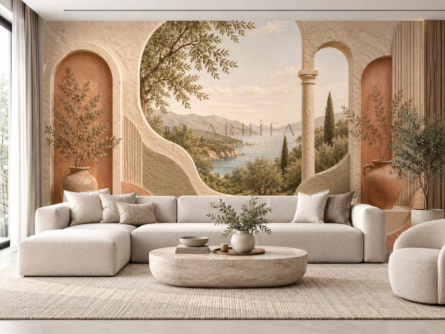 — Mediterranean Relief Duvar Kağıdı (TR-005) – görsel 1