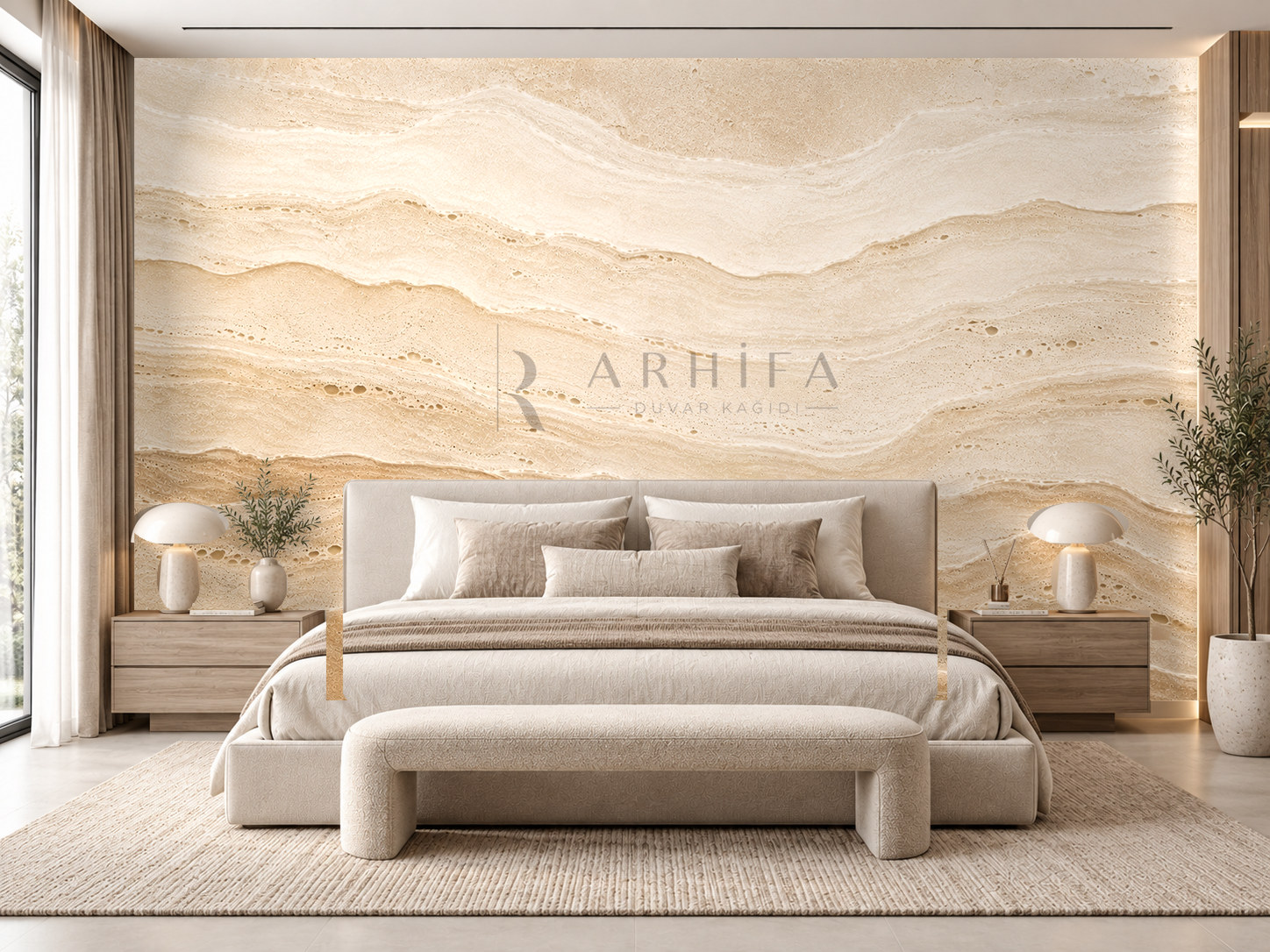 — Travertine Horizon Duvar Kağıdı (TC-009) – görsel 1
