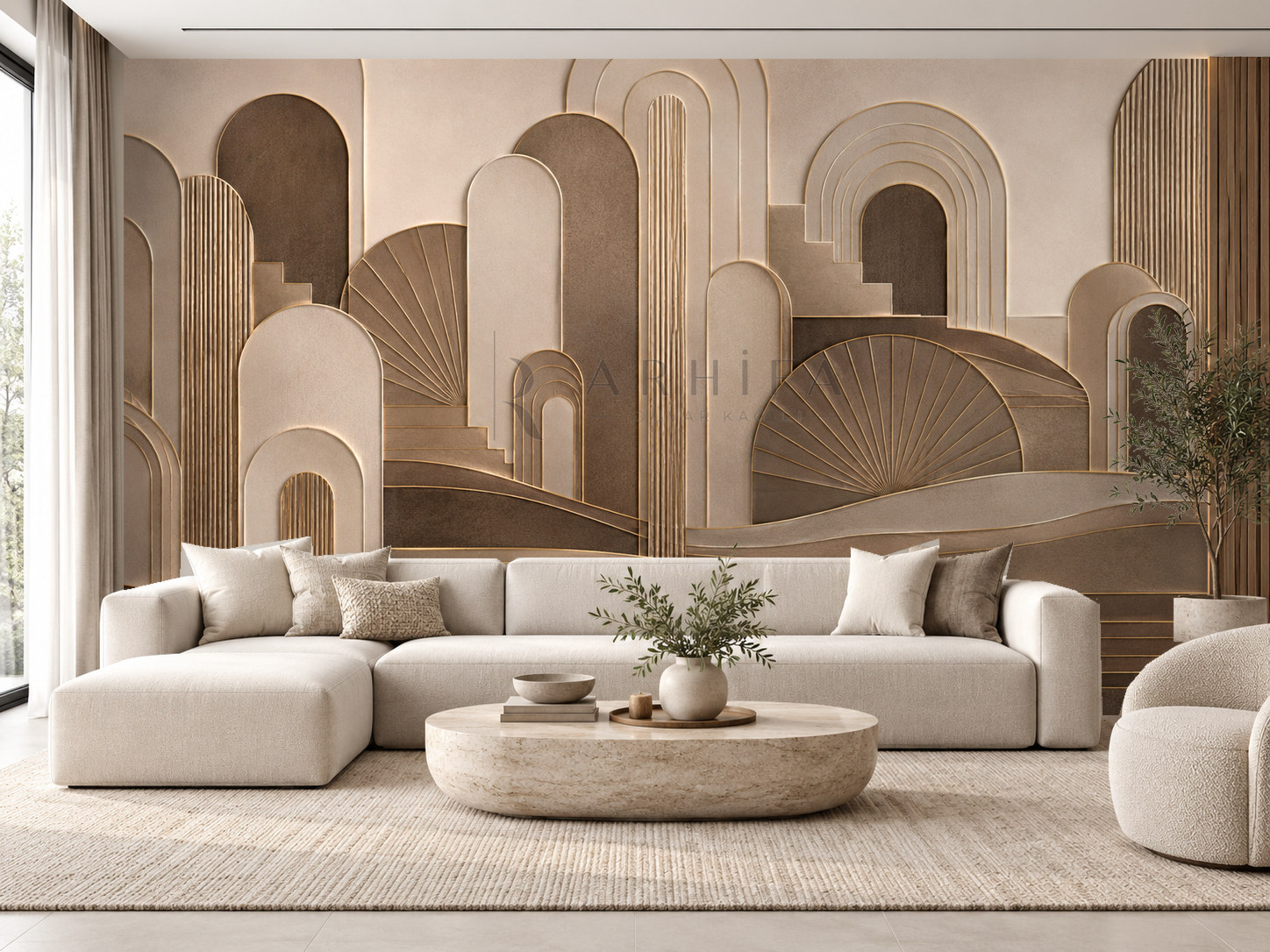 — Bronze Horizon Duvar Kağıdı (AD-006) – görsel 1