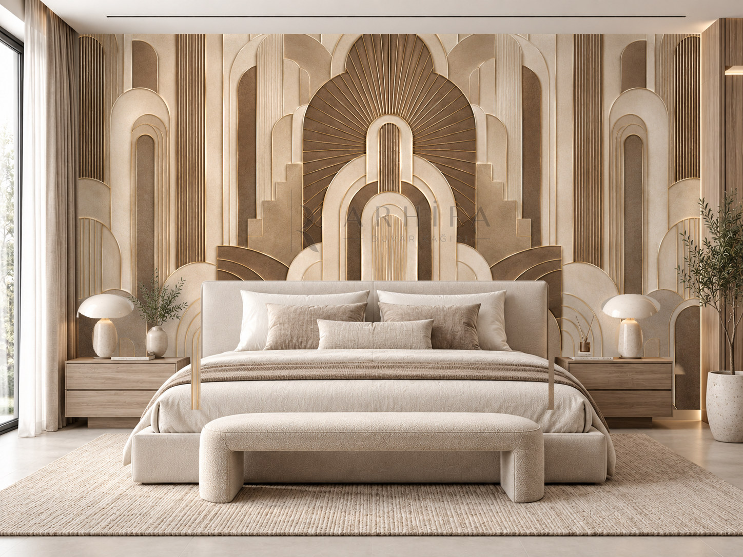 — Deco Symmetry Duvar Kağıdı (AD-007) – görsel 1