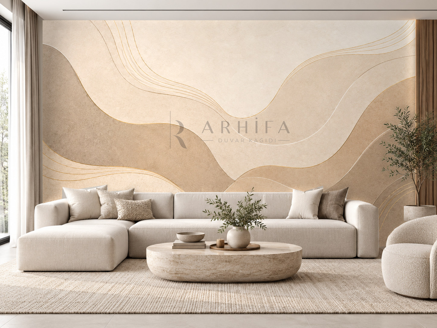 Sand Curves Duvar Kağıdı (C03-OL-005) – görsel 1