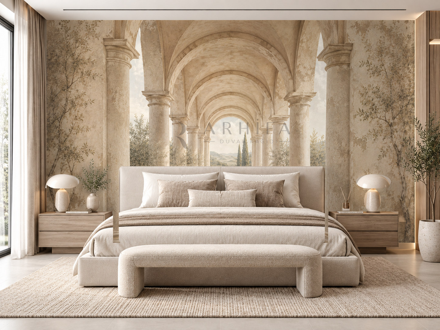 Tuscan Colonnade Duvar Kağıdı (C08-TR-002) – görsel 1