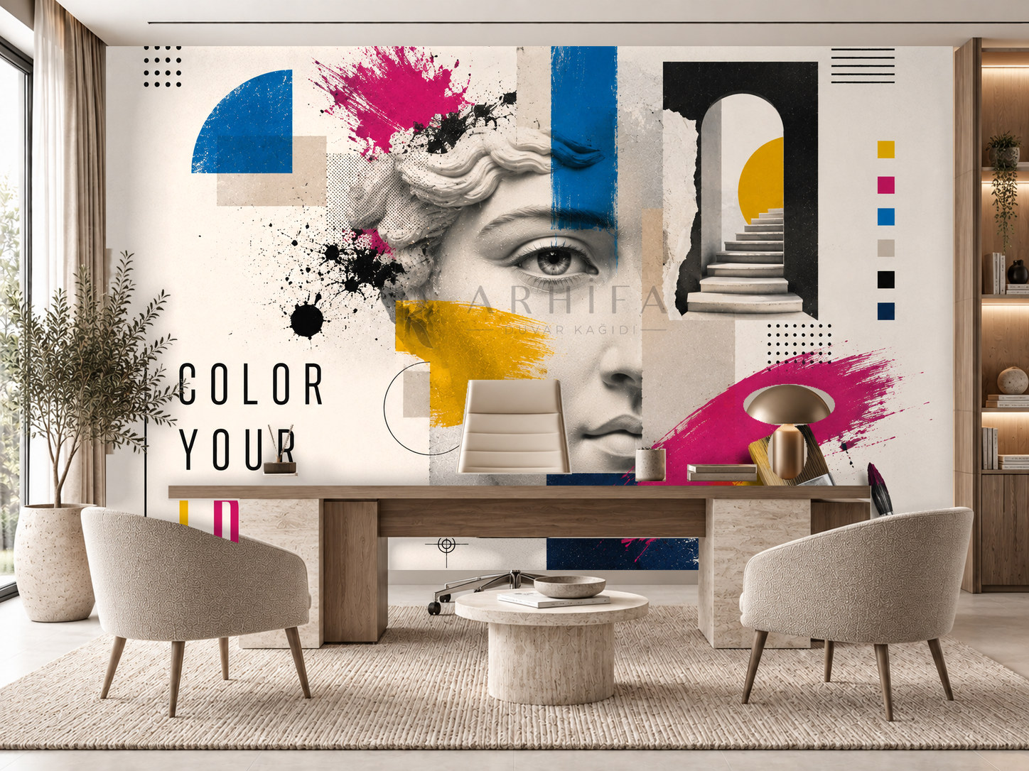 Color Your Ideas Duvar Kağıdı (C09-AD-007) – görsel 1