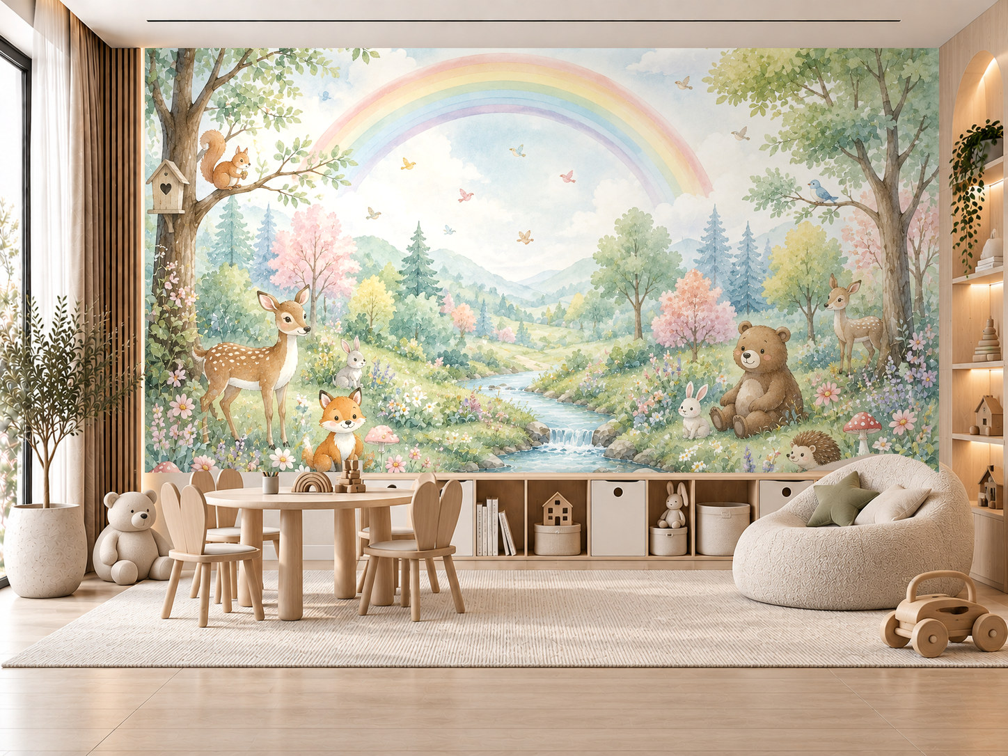 Rainbow Forest Duvar Kağıdı (HC-K001) – görsel 1