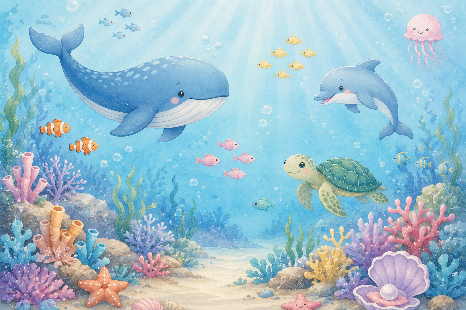 Little Ocean Duvar Kağıdı (HC-K003) – görsel 2