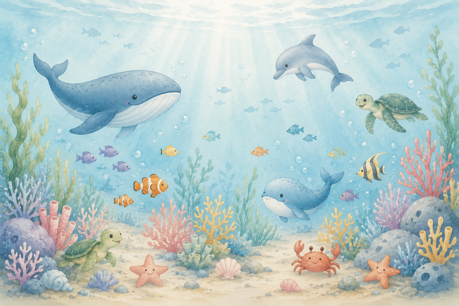 Little Ocean Duvar Kağıdı (HC-K003A) – görsel 2