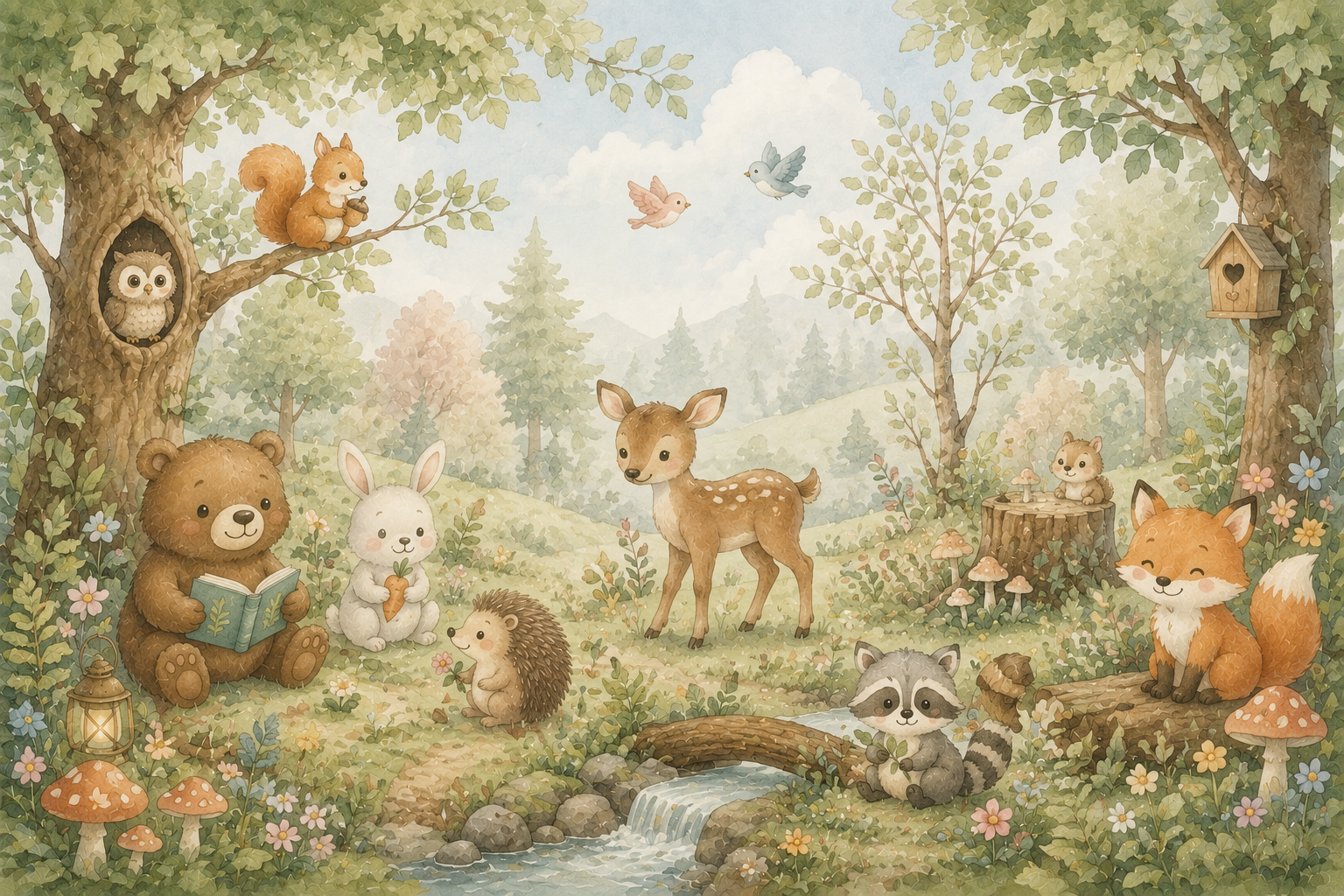 Happy Woodland Duvar Kağıdı (HC-K006) – görsel 2