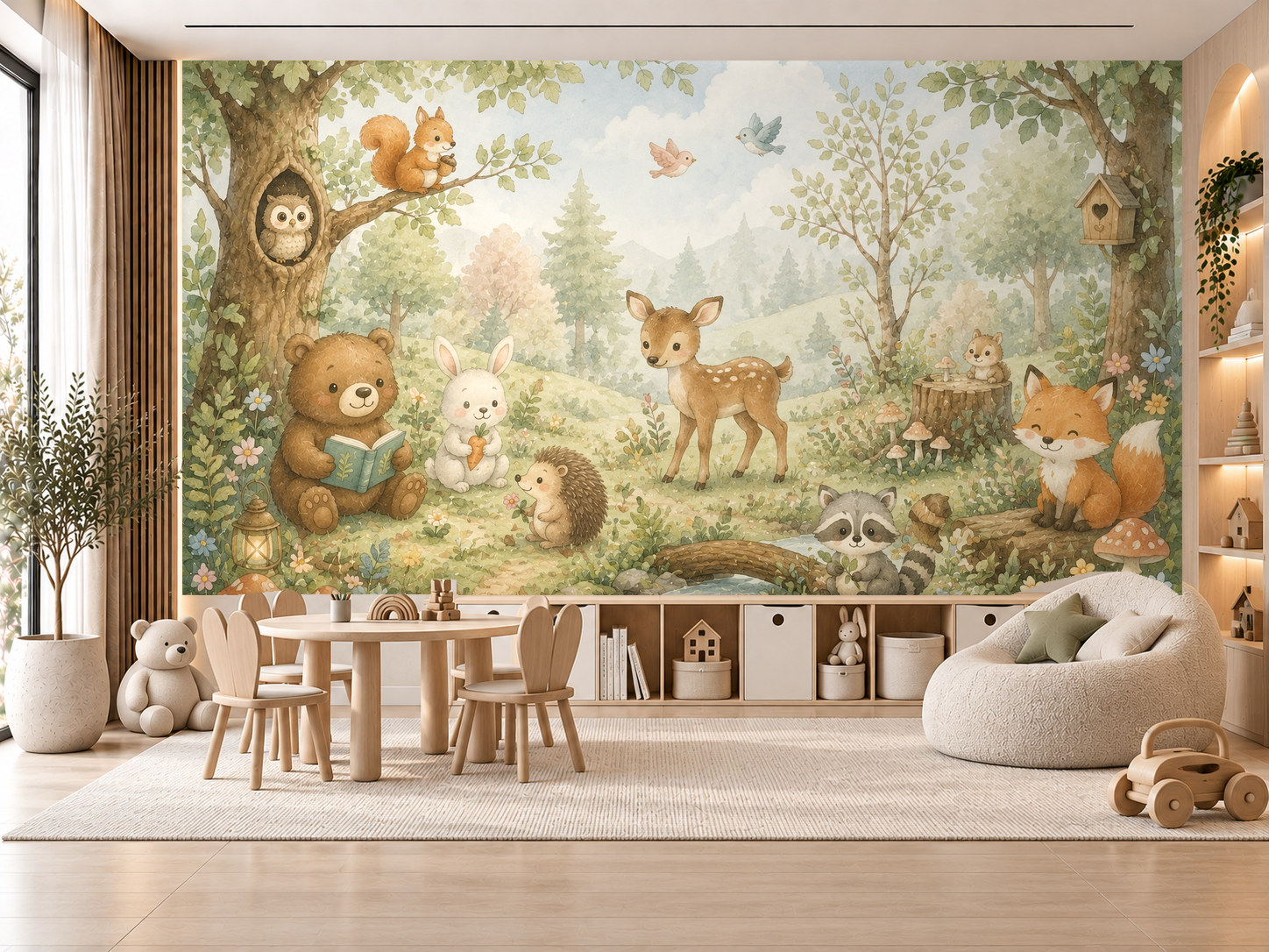 Happy Woodland Duvar Kağıdı (HC-K006) – görsel 1