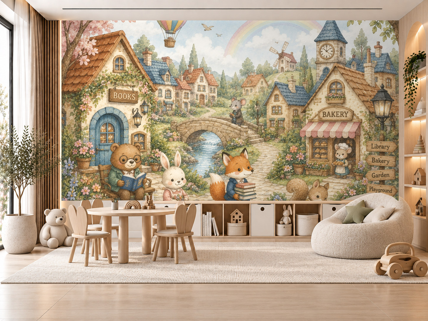 Storybook Village Duvar Kağıdı (HC-K010) – görsel 1