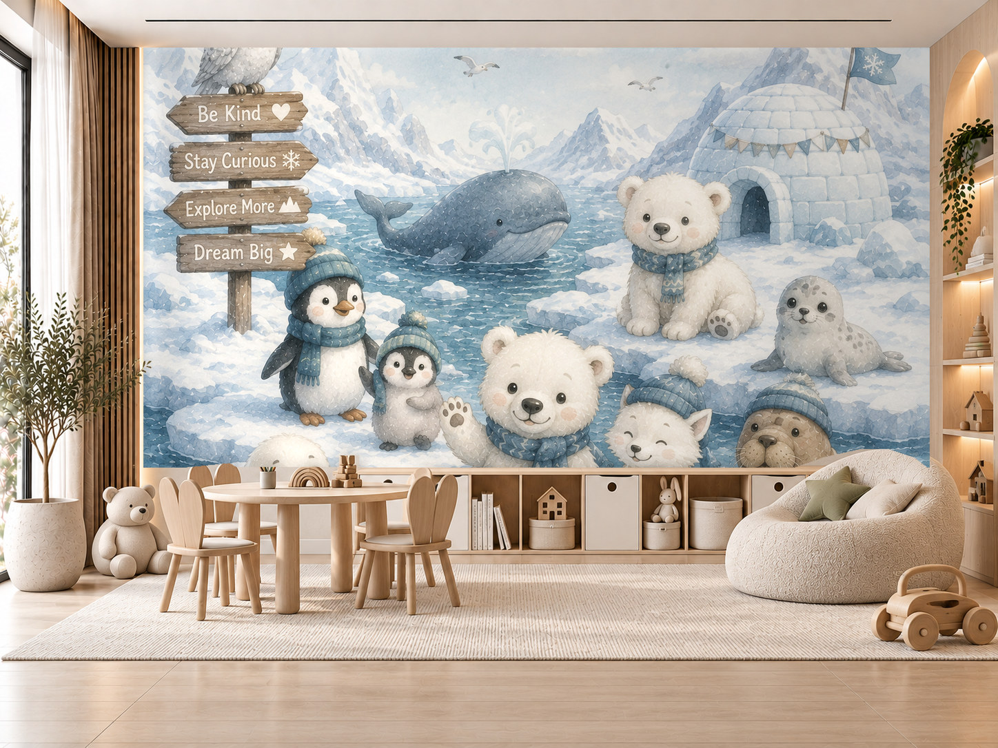 Arctic Friends Duvar Kağıdı (HC-K011) – görsel 1