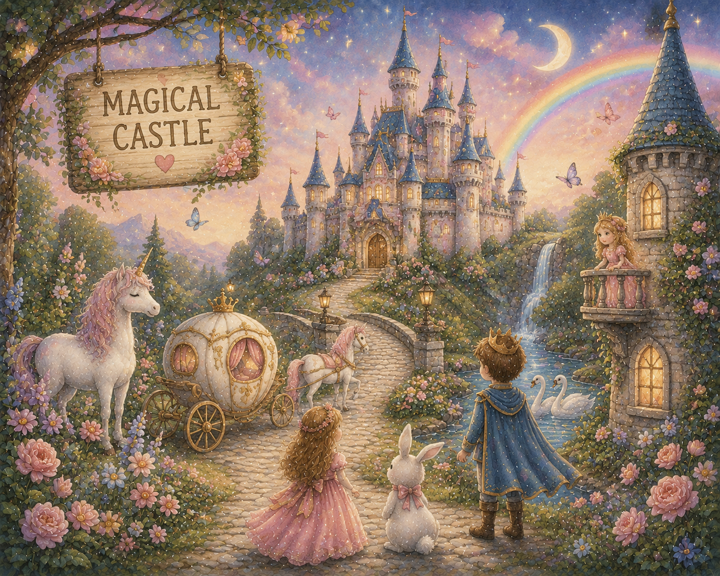 Magical Castle Duvar Kağıdı (HC-K014) – görsel 2