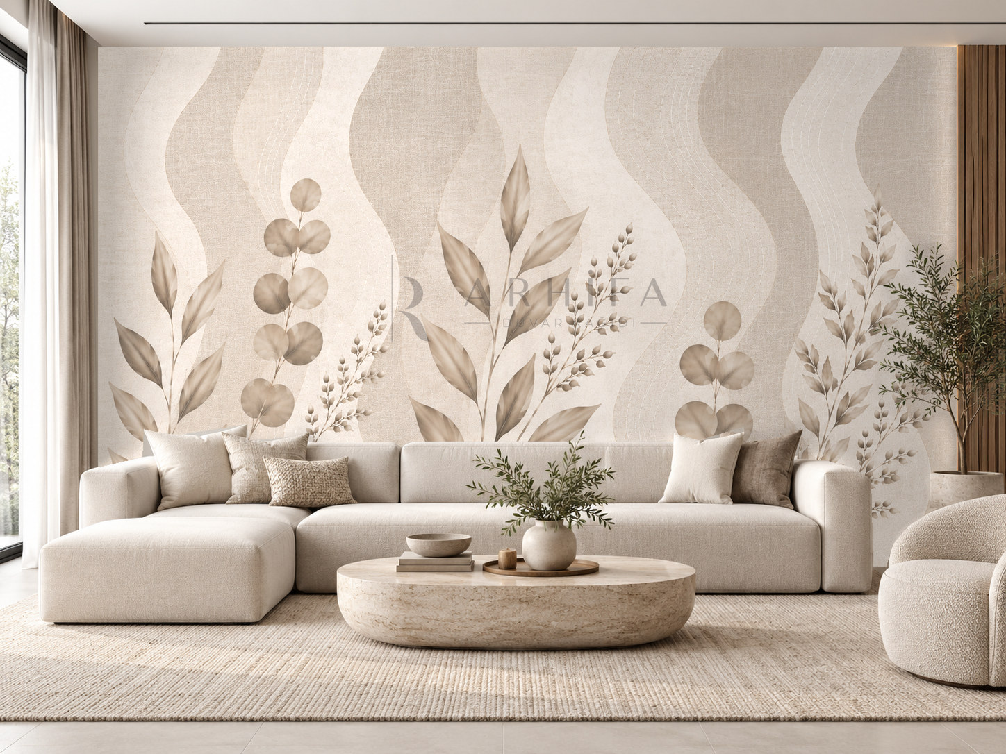 Linen Taupe Duvar Kağıdı (C10-TC-005) – görsel 1