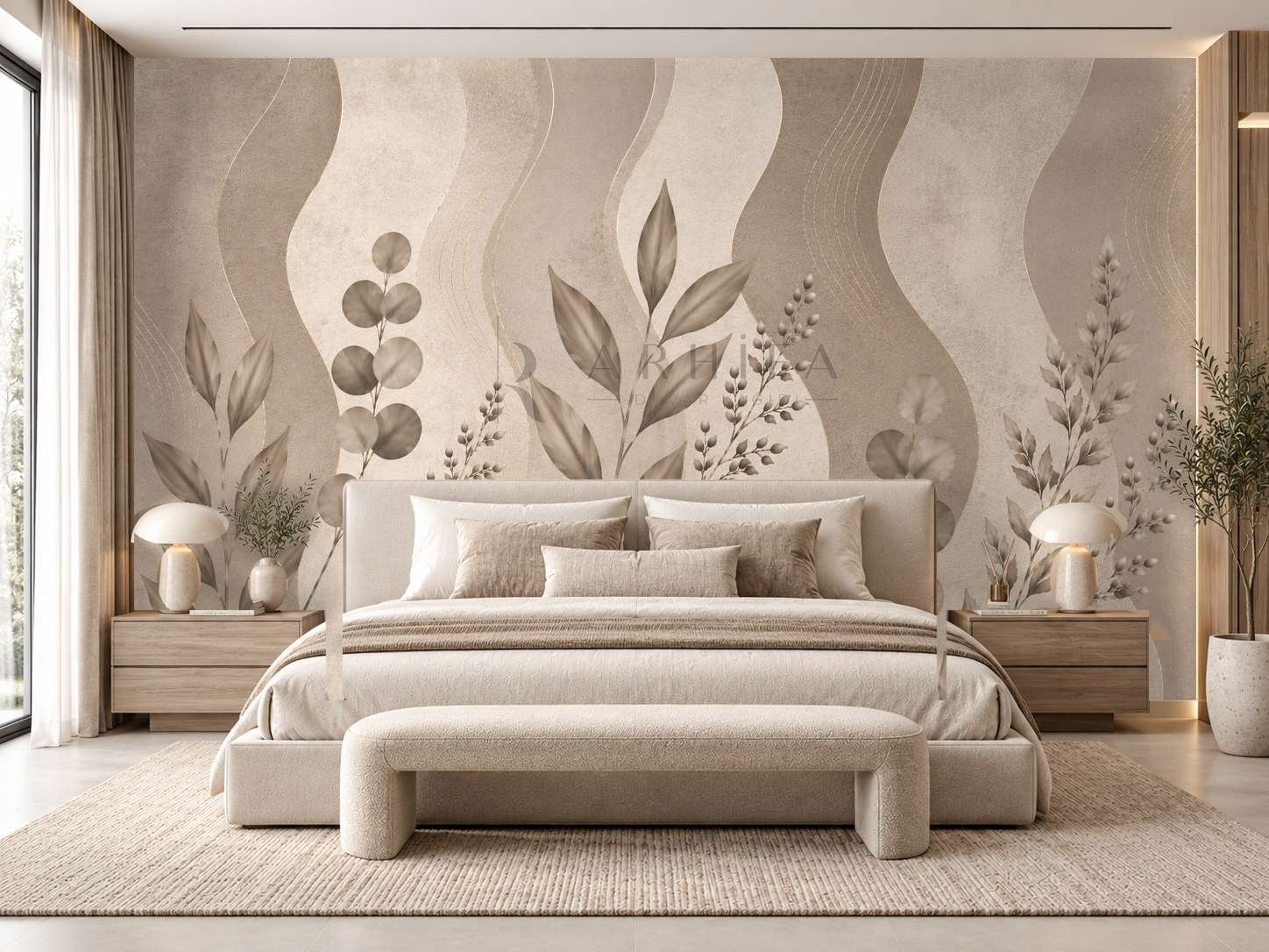 Elegant Mushroom Duvar Kağıdı (C10-TC-008) – görsel 1