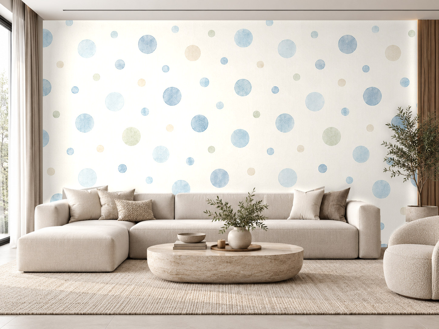 Pastel Puantiyeler Duvar Kağıdı (PD-016) – görsel 1