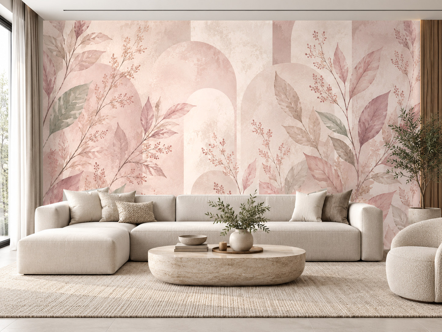 Dusty Rose Garden — Kaynak Varyantı Duvar Kağıdı (C01-SBM-004B) – görsel 1