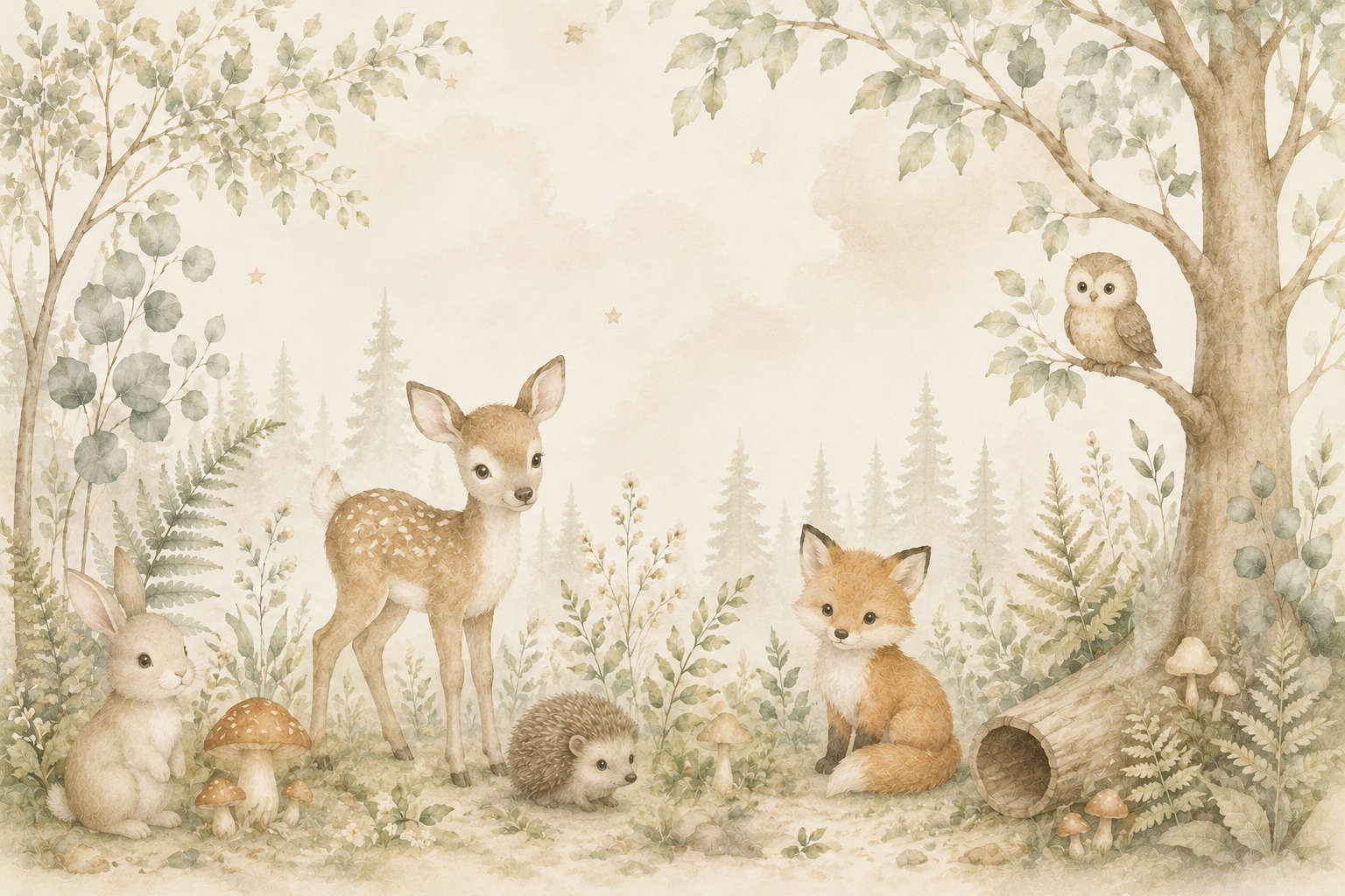 Baby Foresta — Kaynak Varyantı Duvar Kağıdı (C02-BD-003B) – görsel 2