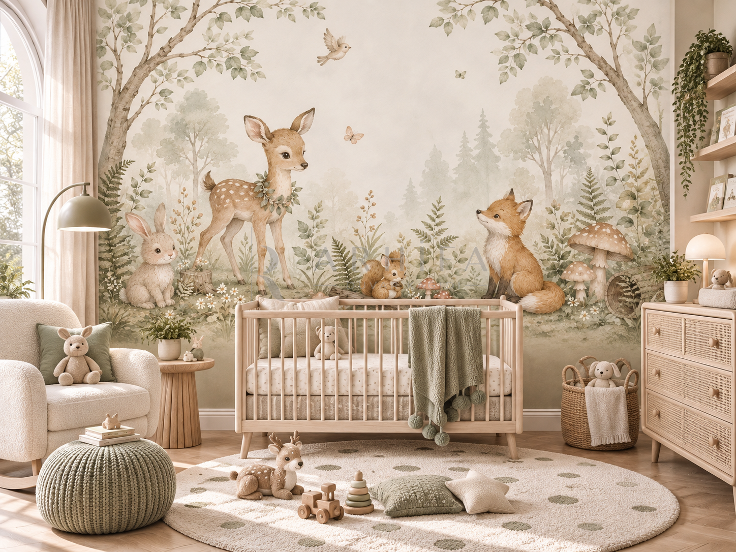 Baby Forest - Çocuk Odası Duvar Kağıdı (BD-003) görsel