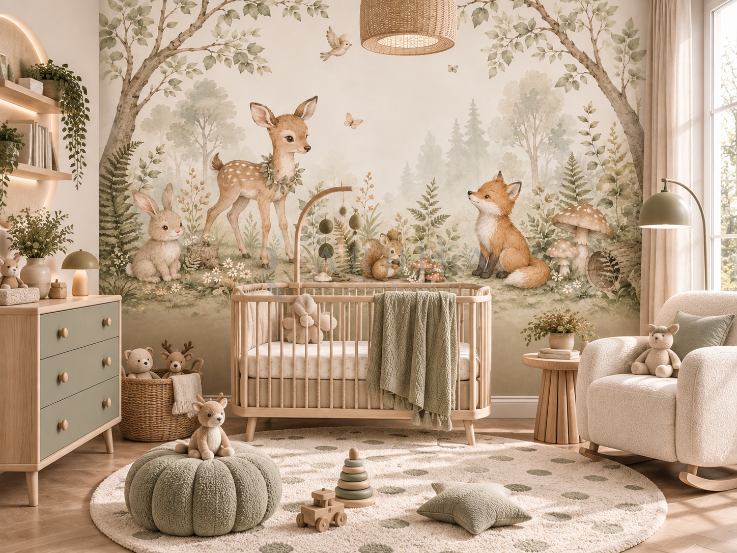 Baby Forest - Çocuk Odası Duvar Kağıdı (BD-003) – görsel 2