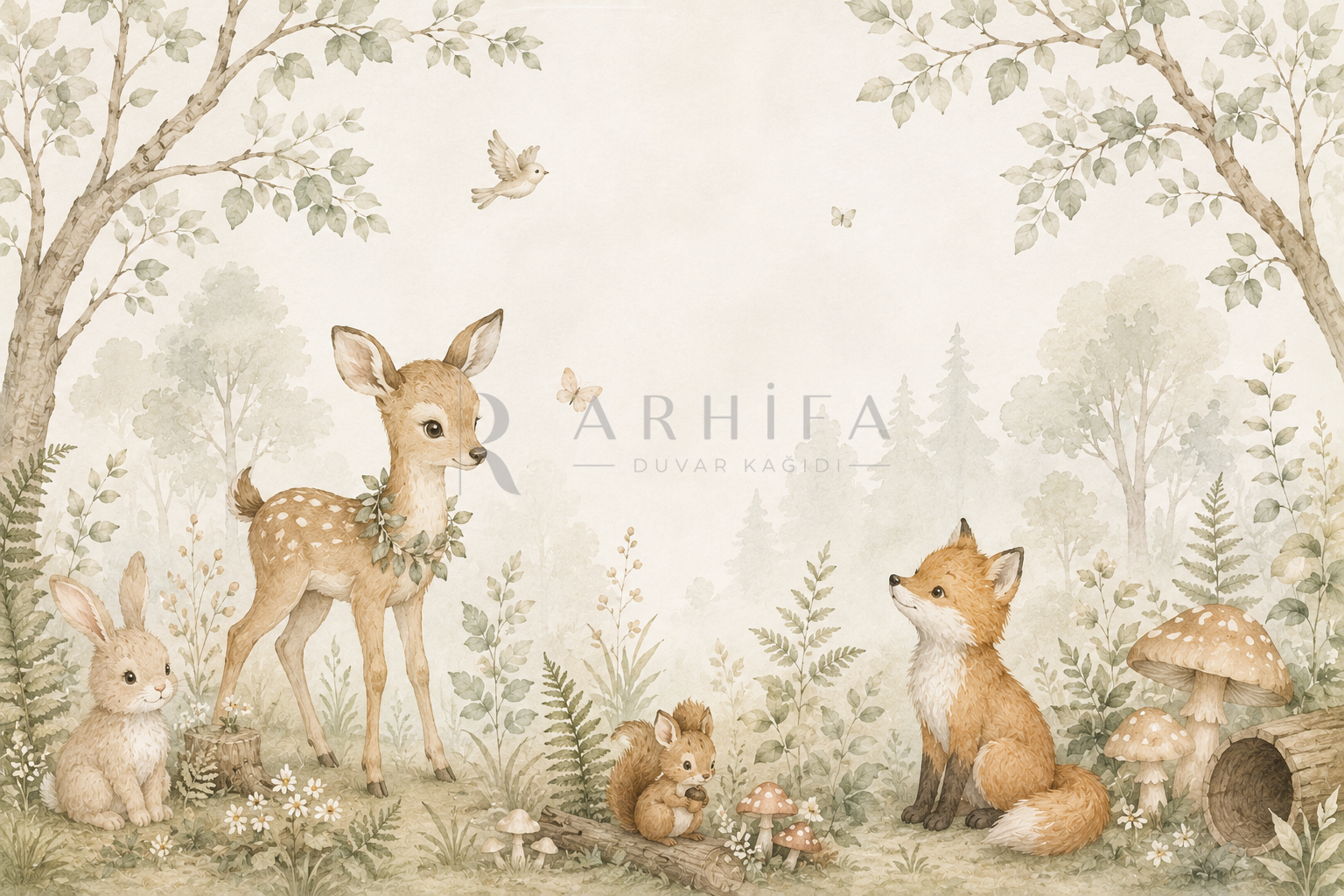 Baby Forest - Çocuk Odası Duvar Kağıdı (BD-003) – görsel 4
