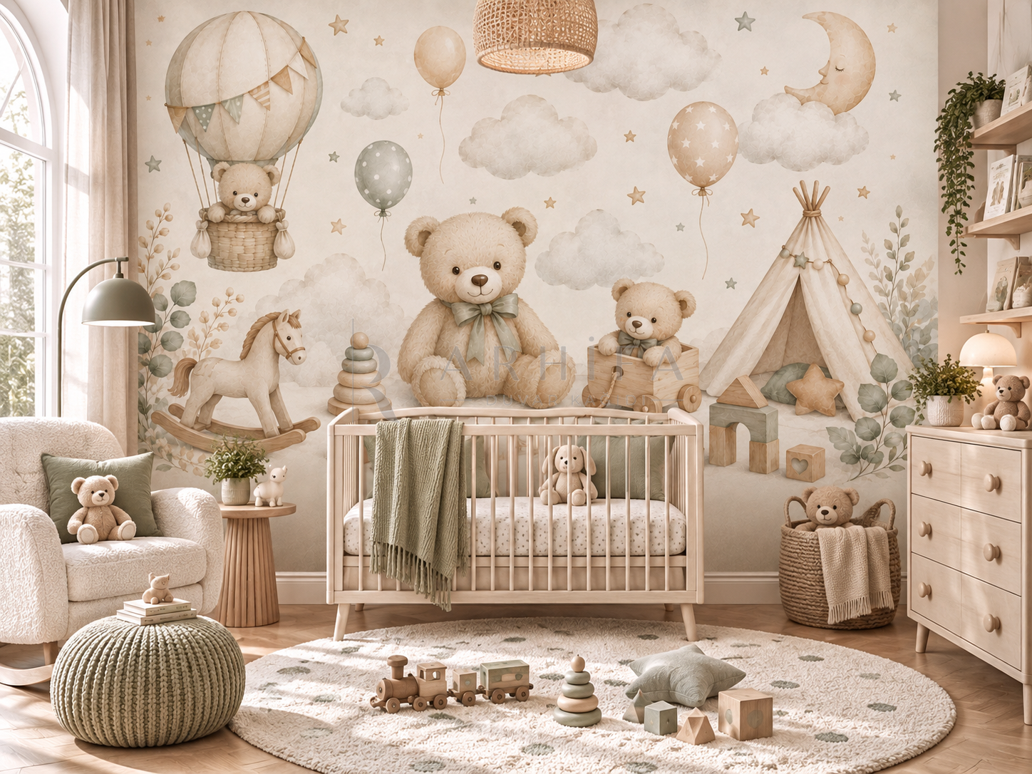 Teddy Land - Çocuk Odası Duvar Kağıdı (BD-005) görsel