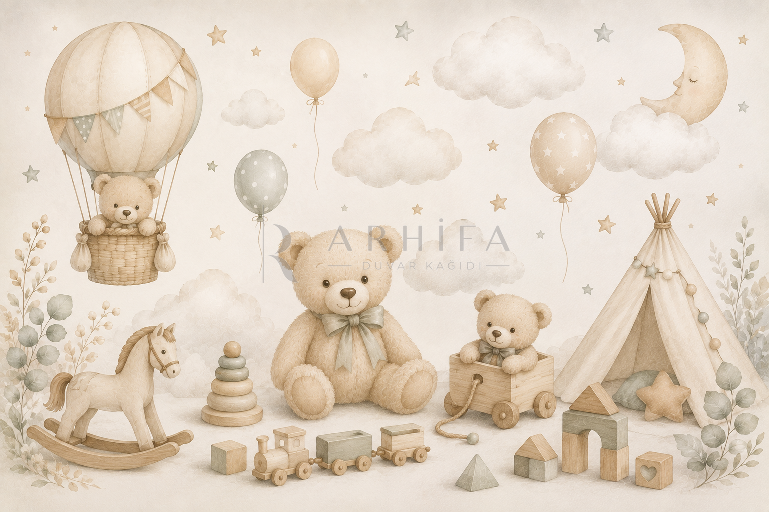 Teddy Land - Çocuk Odası Duvar Kağıdı (BD-005) – görsel 4