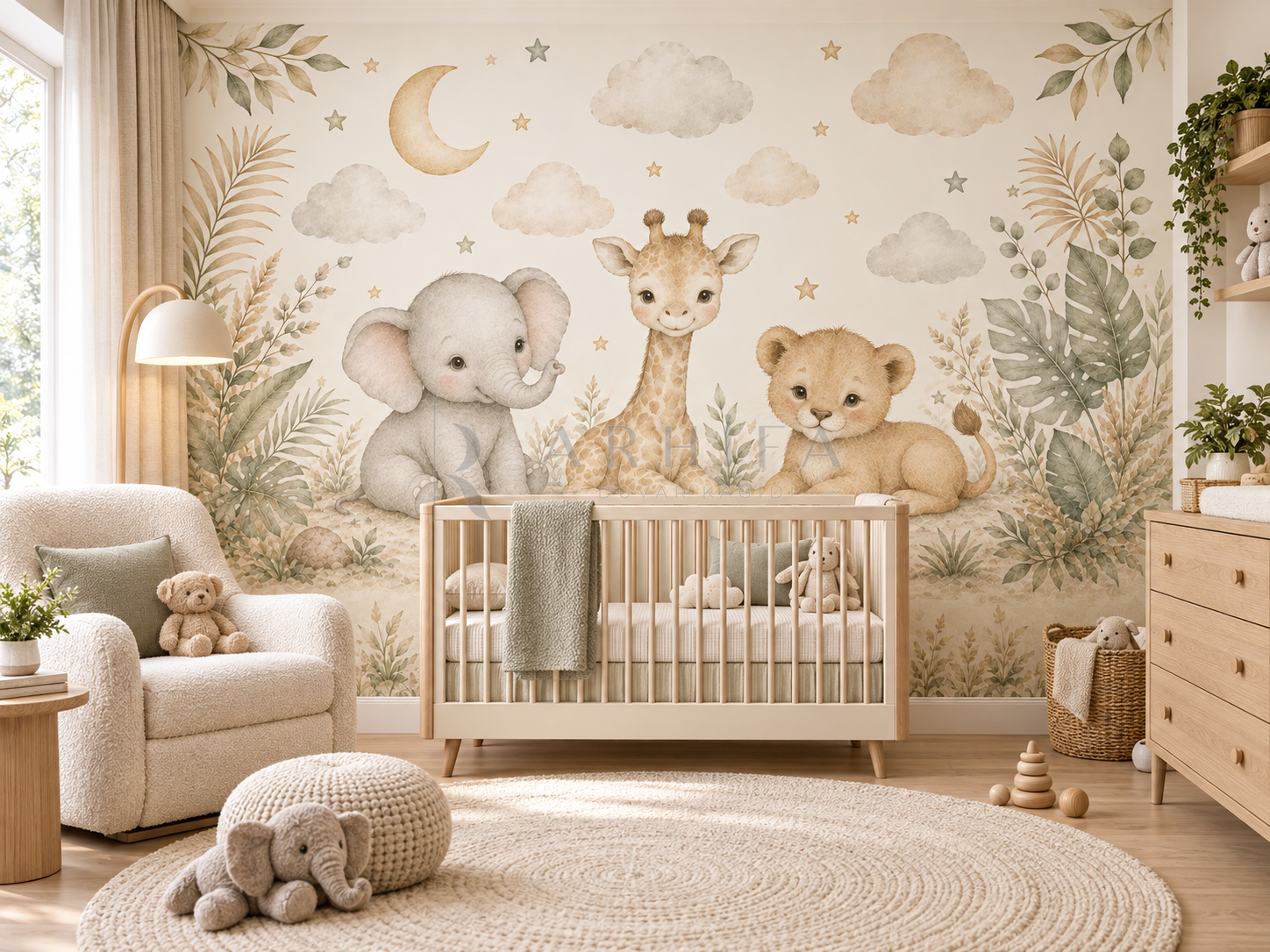 Baby Safari - Çocuk Odası Duvar Kağıdı (BD-008) – görsel 2