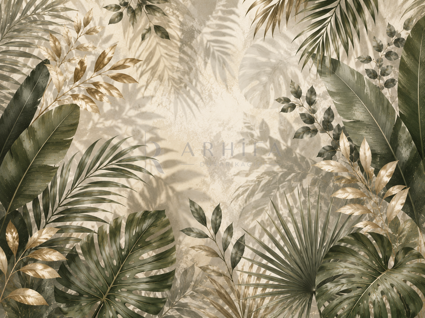 — Botanical Shadow Duvar Kağıdı (BL-009) – görsel 2